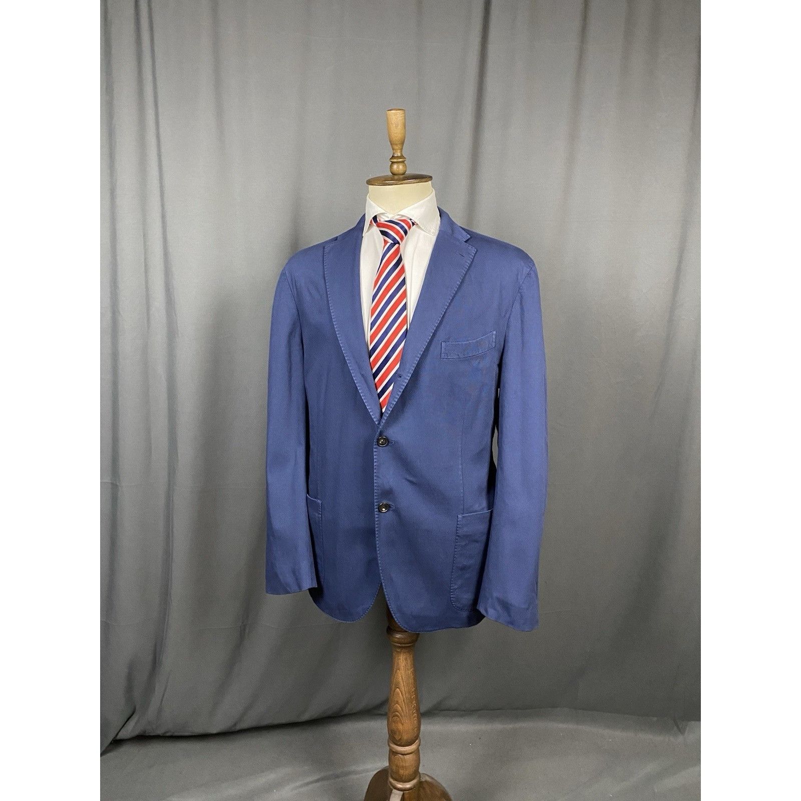 Boglioli Boglioli 50 K. Jacket Men's Blue Summer Unlined Blazer Jacke Size 50R - 2 Thumbnail