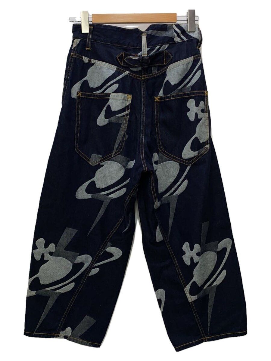 Vivienne Westwood Multi Orb Wide Leg Denim Jeans Size 28" / US 6 / IT 42 - 2 Thumbnail