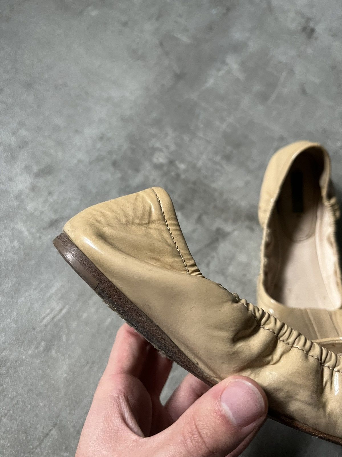 Prada Prada ballet yellow cream vintage women shoes Size US 9.5 / IT 39.5 - 9 Thumbnail