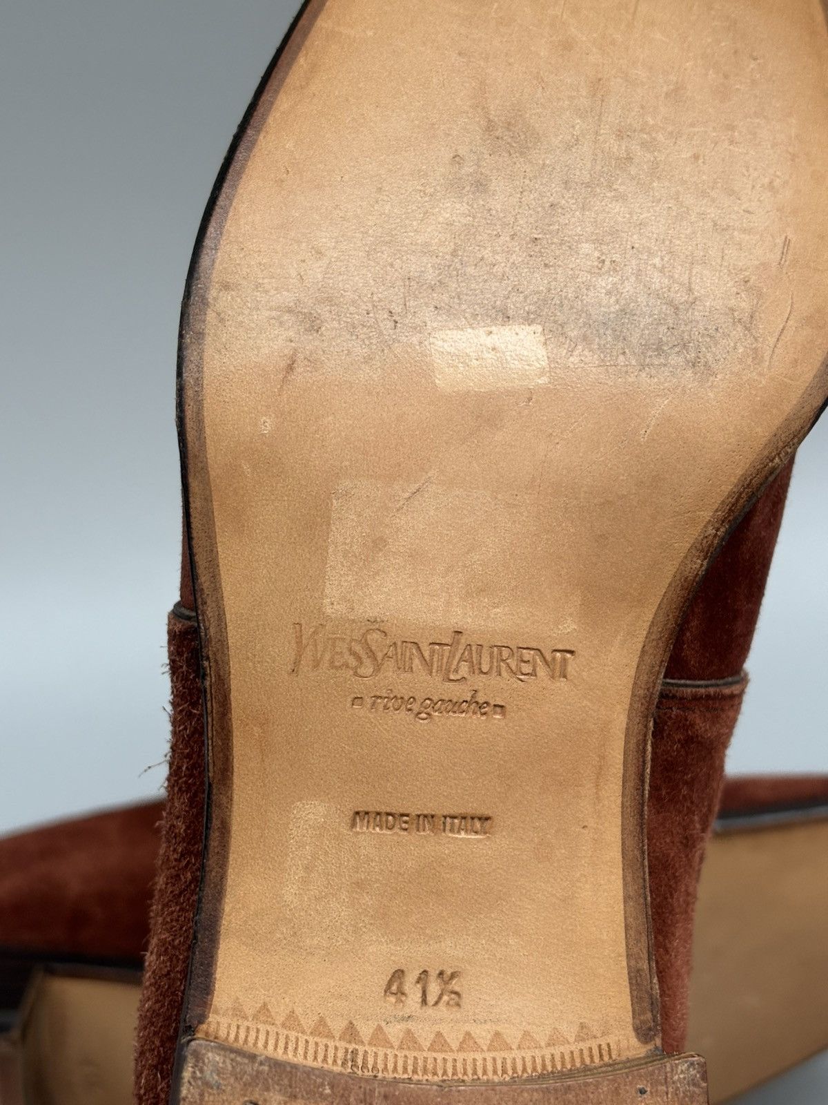Yves Saint Laurent Yves Saint Laurent- Rive Gauche Tom Ford Era- Suede Loafers Size US 9 / EU 42 - 14 Thumbnail
