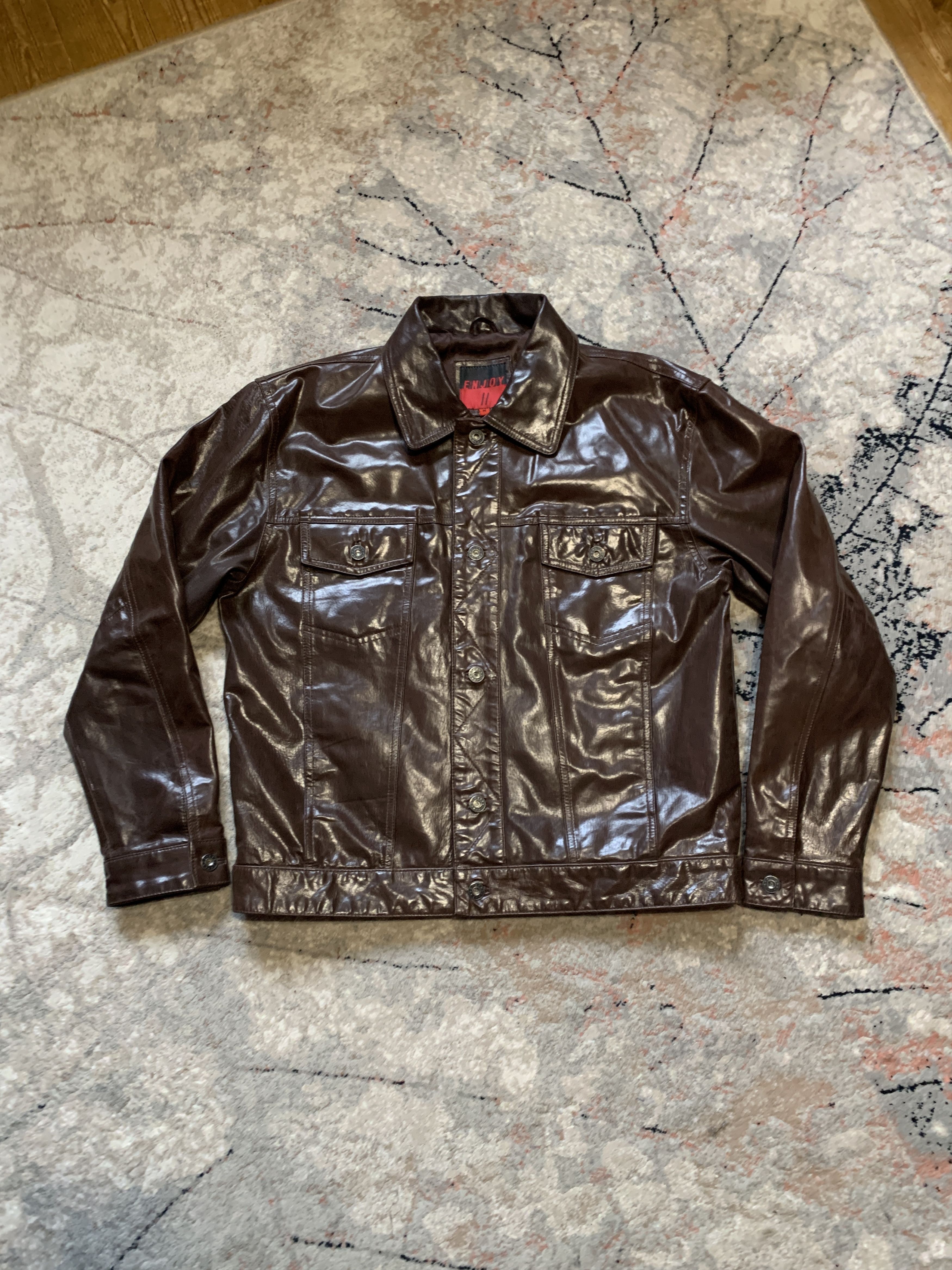 Enjoi Vintage Enjoy Leather Jacket Size US M / EU 48-50 / 2 - 2 Thumbnail