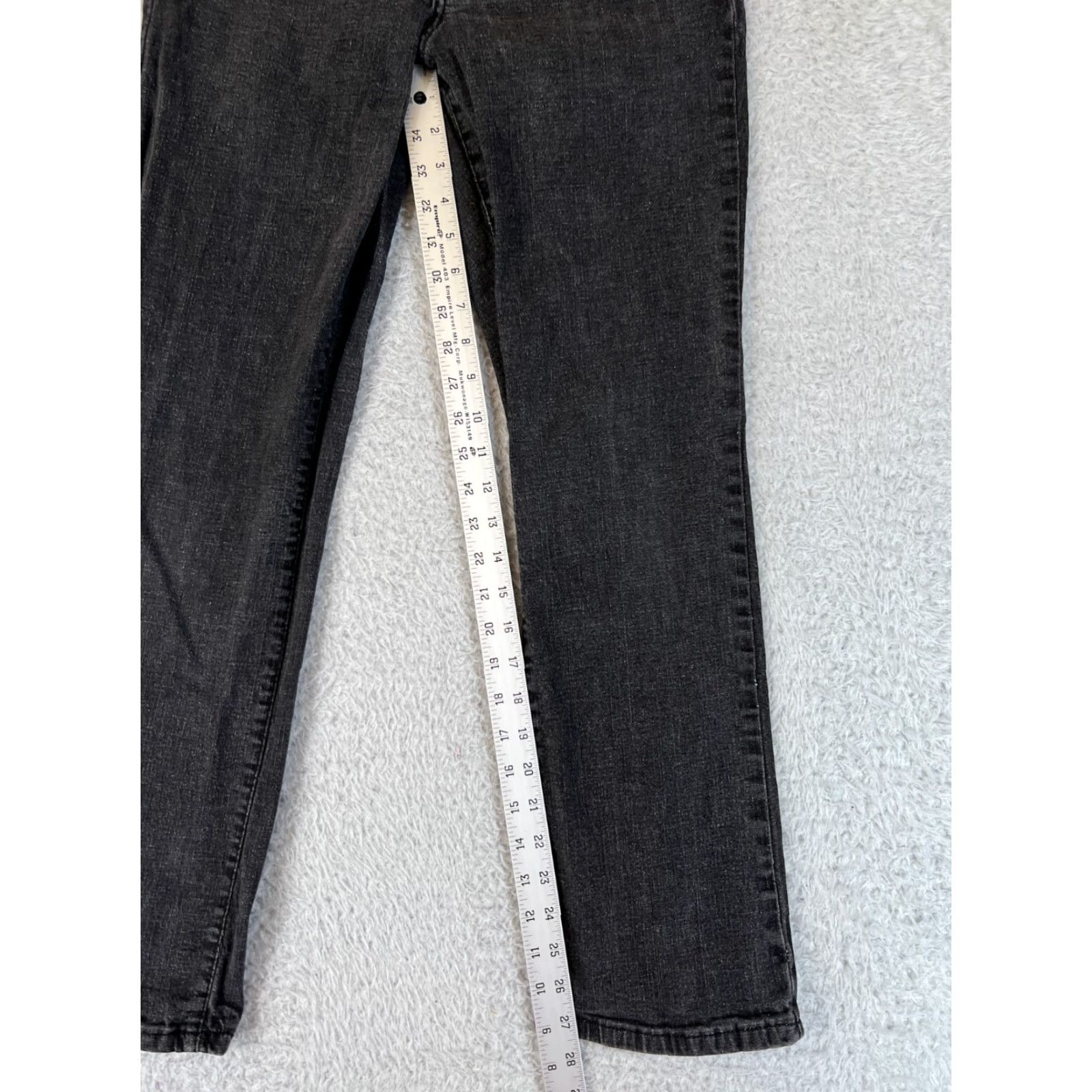 Gloria Vanderbilt Gloria Vanderbilt Women's Jeans Size 12 Black Stretch Denim Regular Fit 5-Pocket Classic Size 34" / US 12 / IT 48 - 7 Thumbnail