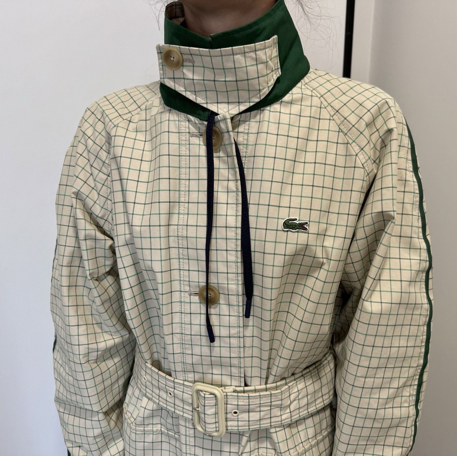 Lacoste Lacoste Trench Coat Jacket Womens Checked size 38 Size XS / US 0-2 / IT 36-38 - 4 Thumbnail