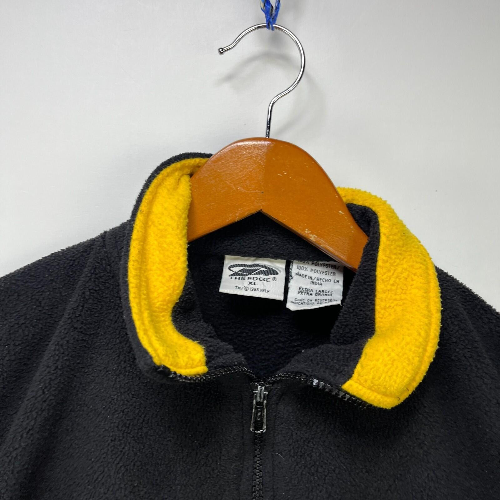 Other Vintage Pittsburgh Steelers Sweater Fleece Quarter Zip XL Size ONE SIZE - 4 Thumbnail