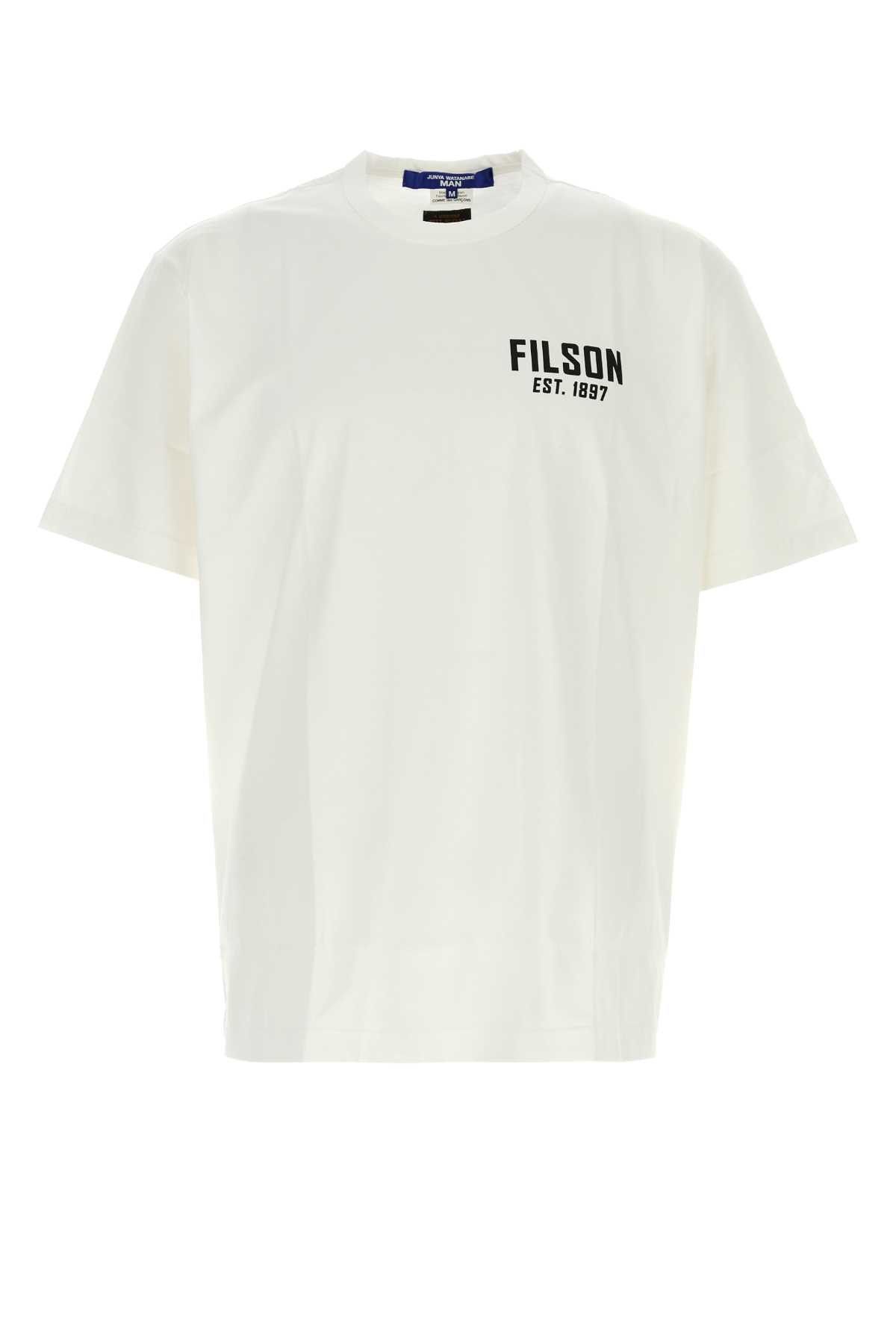 Junya Watanabe White Cotton T-Shirt Size US L / EU 52-54 / 3 - 1 Thumbnail