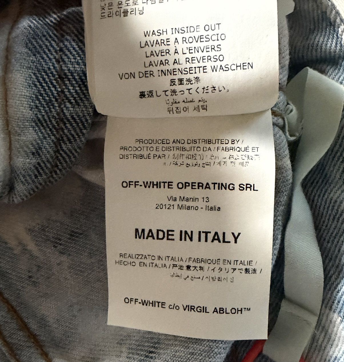 Off-White Off White - Extreme bleached denim jacket Size US M / EU 48-50 / 2 - 22 Thumbnail