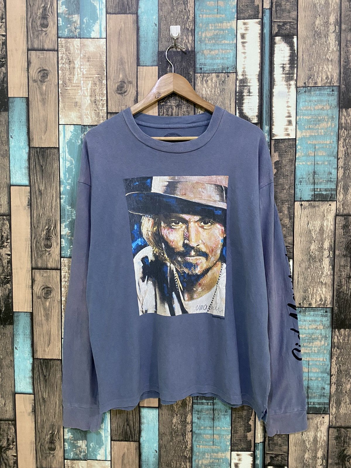 Fuck Art, Make Tees Actor Johnny Depp by Sidney Maurer Longsleeve Photo Tee Size US L / EU 52-54 / 3 - 1 Thumbnail