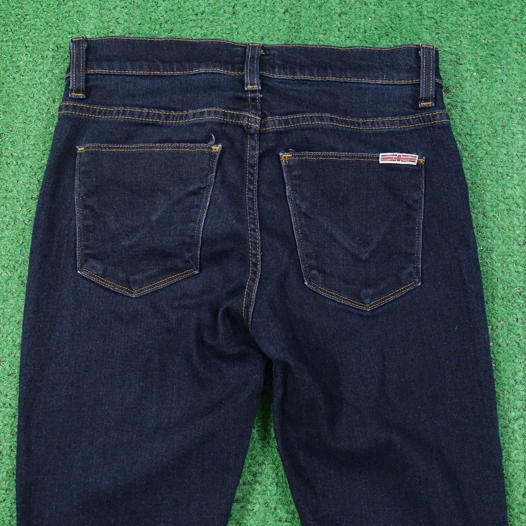 Hudson Vintage Hudson Womens Jeans Skinny 25 Midrise Dark Blue Denim Cotton Spandex 90s Womens Size 42" / US 20 - 6 Thumbnail