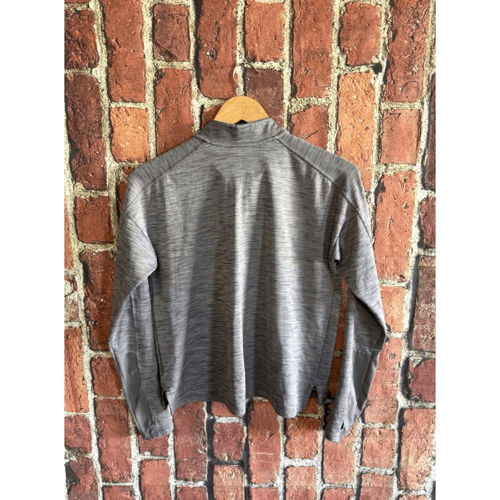 Nike Nike Running Top Womens Small Gray Pacer Dri-Fit 1/4 Zip 928613-036 Size S / US 4 / IT 40 - 2 Thumbnail