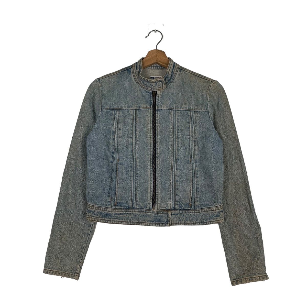 Gap GAP Washed Cropped Denim Jacket #0601-C28 Size S / US 4 / IT 40 - 1 Thumbnail
