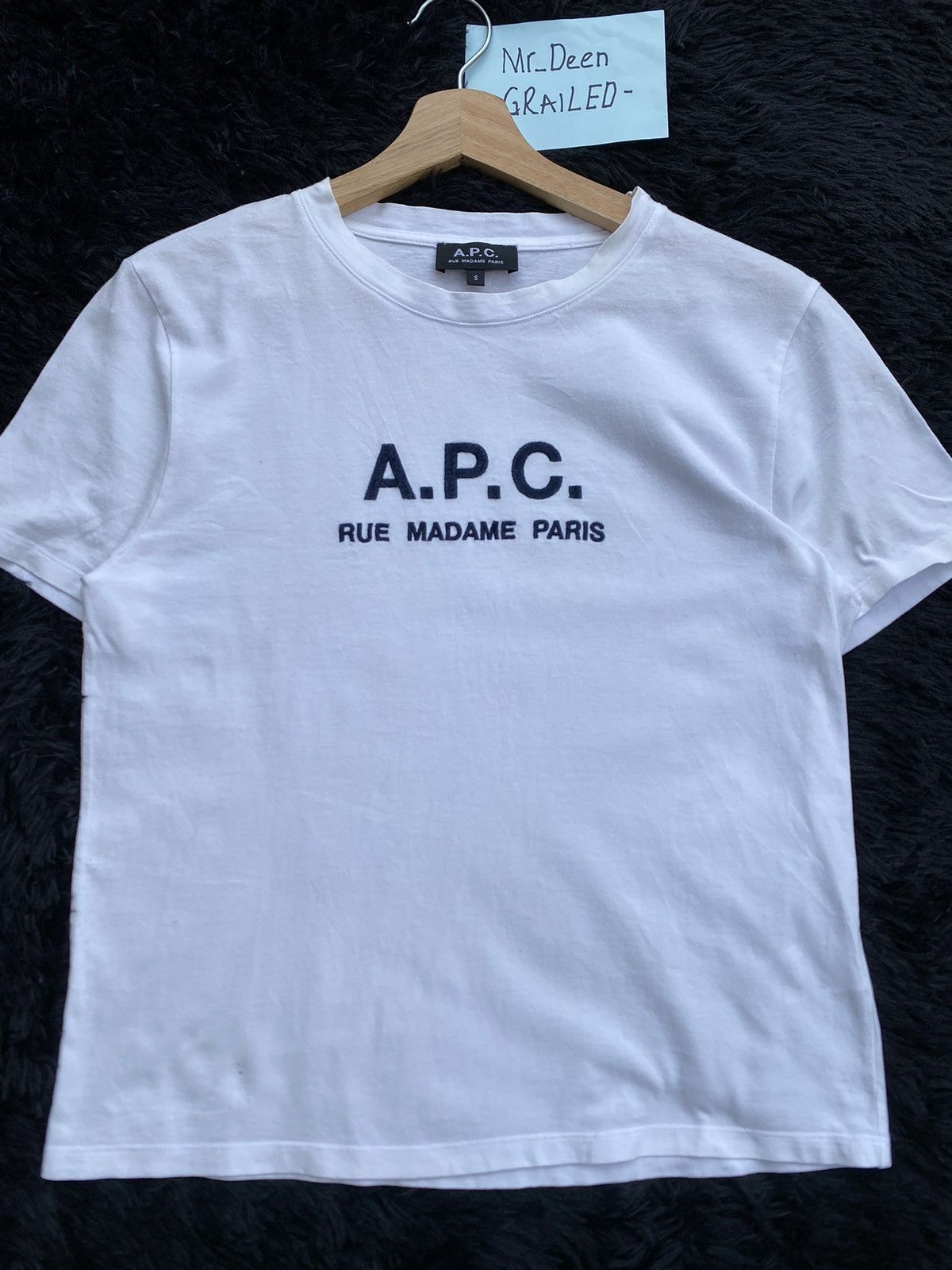 A.P.C. Rare A.P.C Rue Madame Paris Spellout Tshirt Size US S / EU 44-46 / 1 - 5 Thumbnail