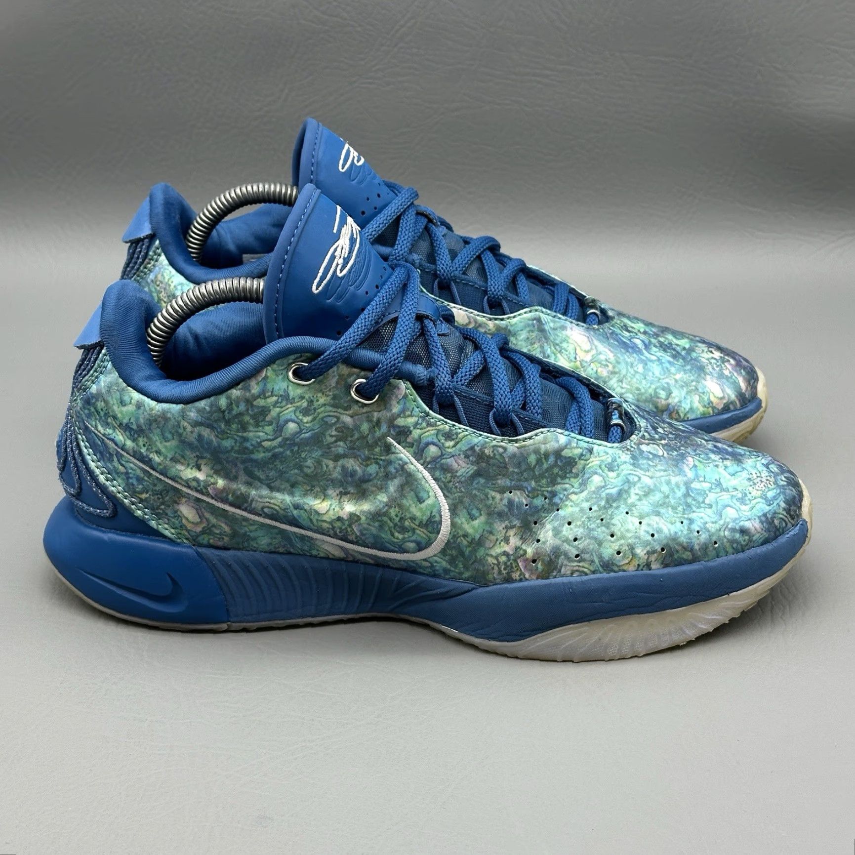 Nike Nike LeBron Jame XXI 2 Abalone Mens Size 8.5 Industrial Blue Green FN0708-400 Nike Shoes Sneaker Men's Casual Activewear 2023 Size US 9 / EU 42 - 4 Thumbnail