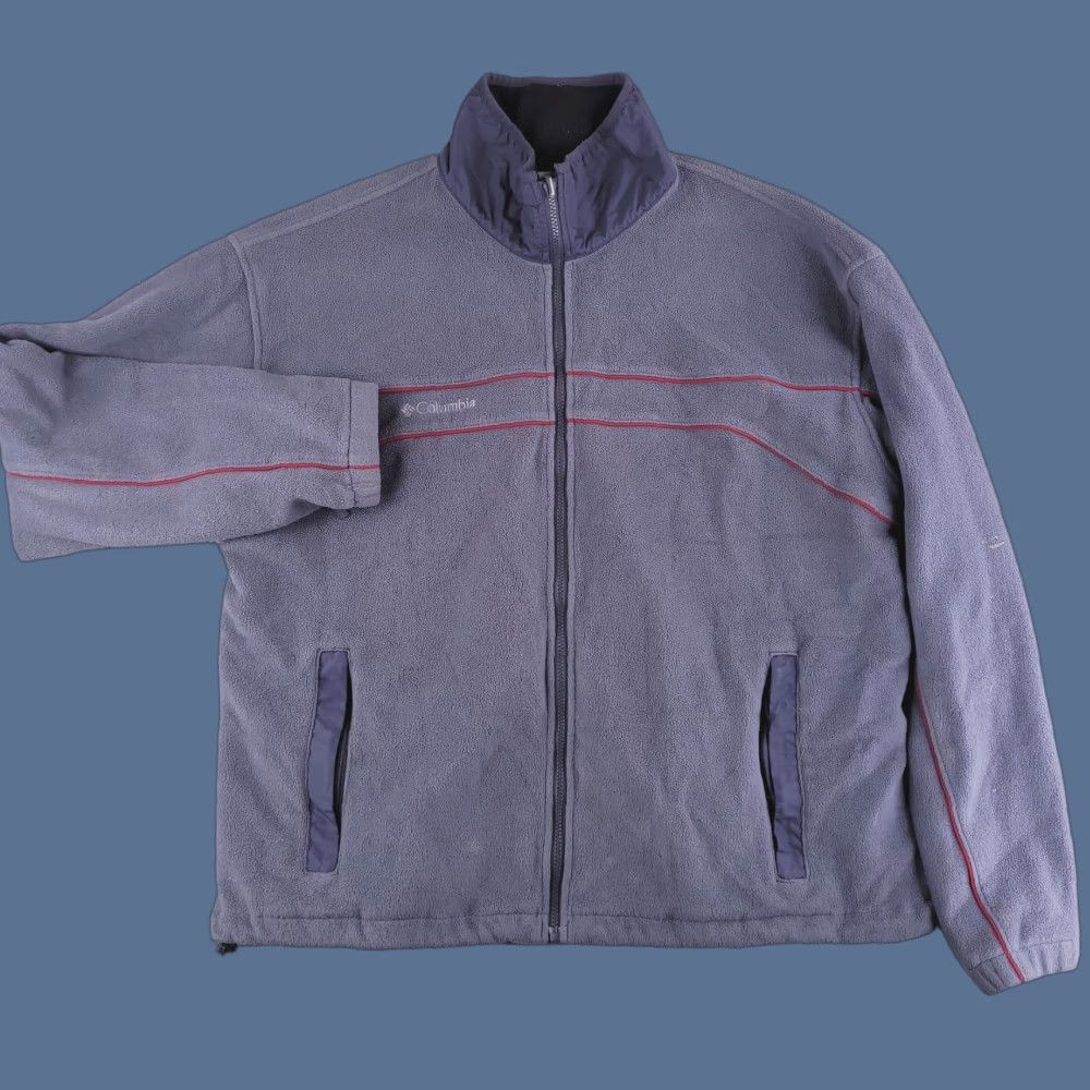 Vintage Columbia Sweater Mens 2XL Gray Fleece Full Zip Vertex Interchange Vintage Size US XXL / EU 58 / 5 - 1 Thumbnail
