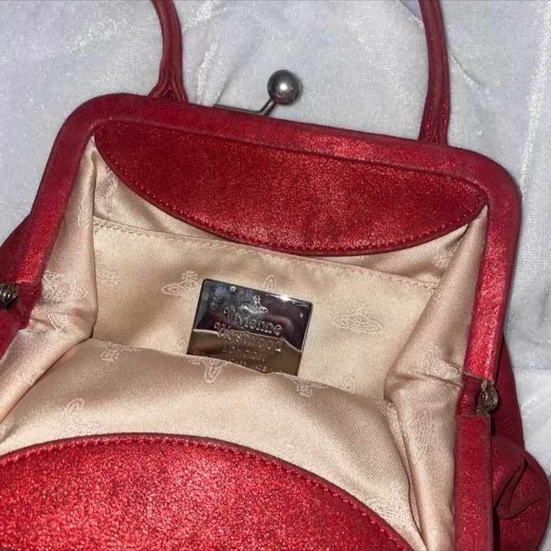 Vivienne Westwood Vivienne Westwood size os Golden red handbag with red handl Size ONE SIZE - 7 Thumbnail