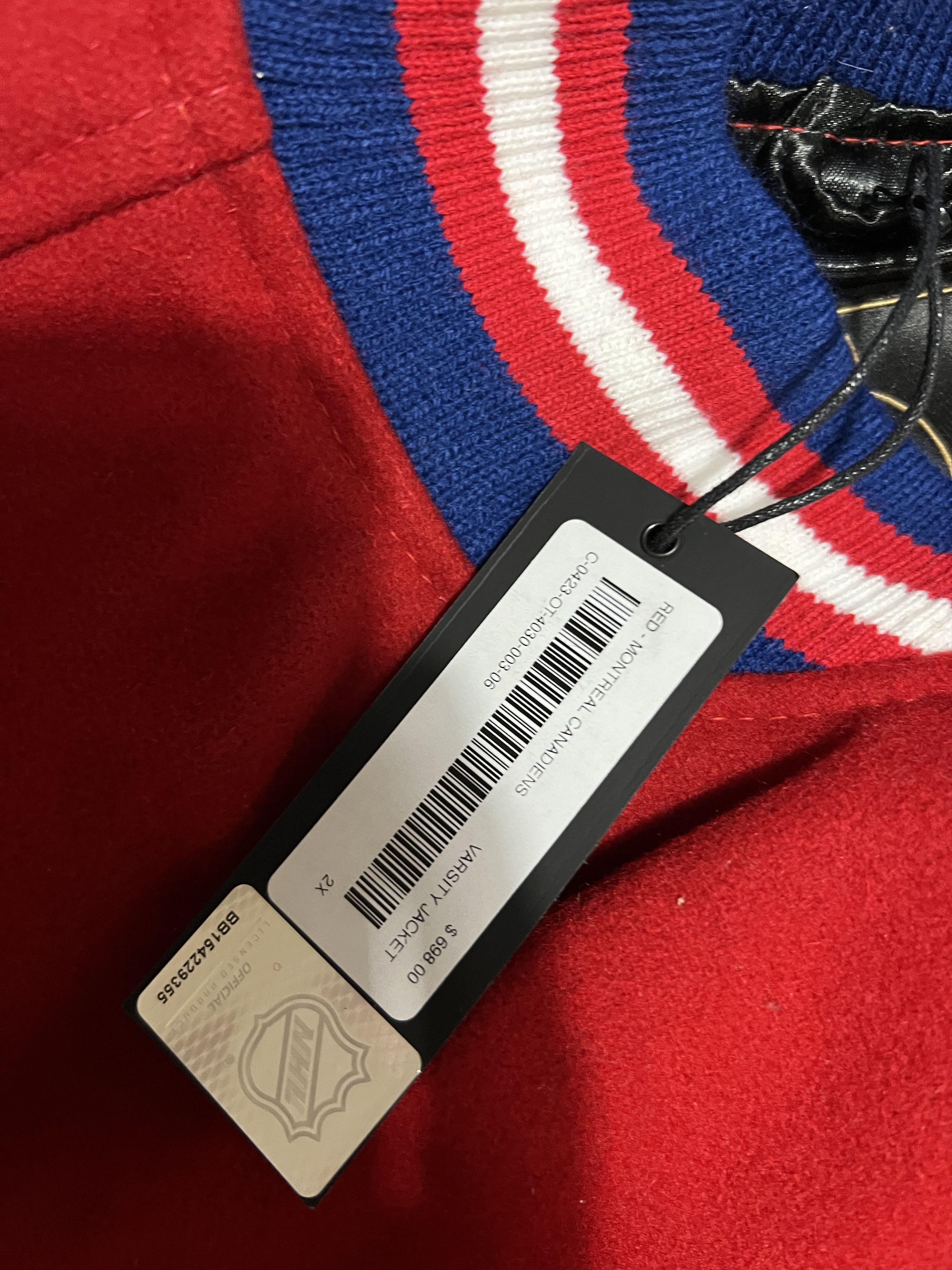 OVO x NHL x Montreal Canadiens Varsity Jacket