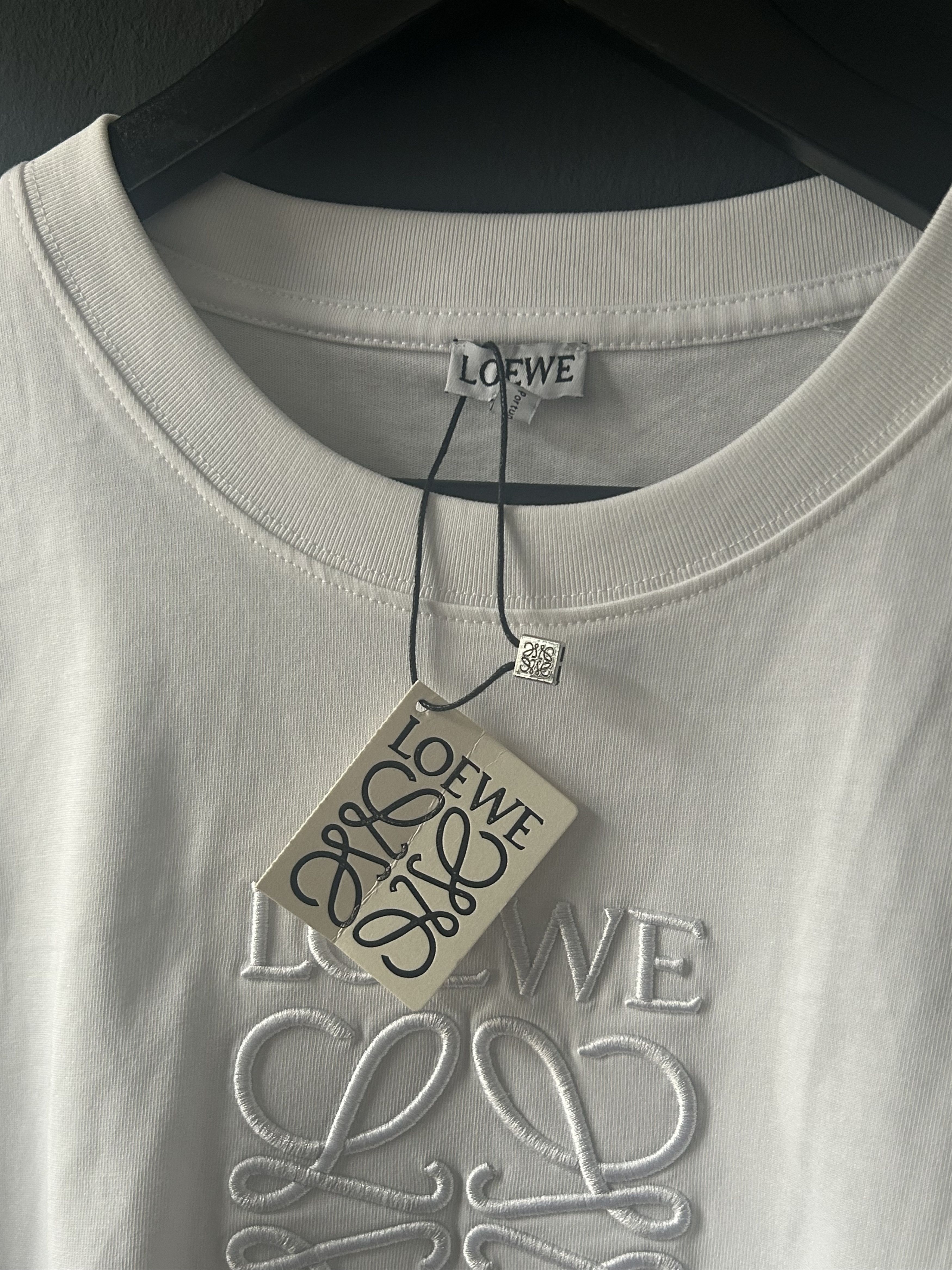 Loewe WHITE LOEWE EMBROIDED LOGO TEE Size US M / EU 48-50 / 2 - 2 Thumbnail