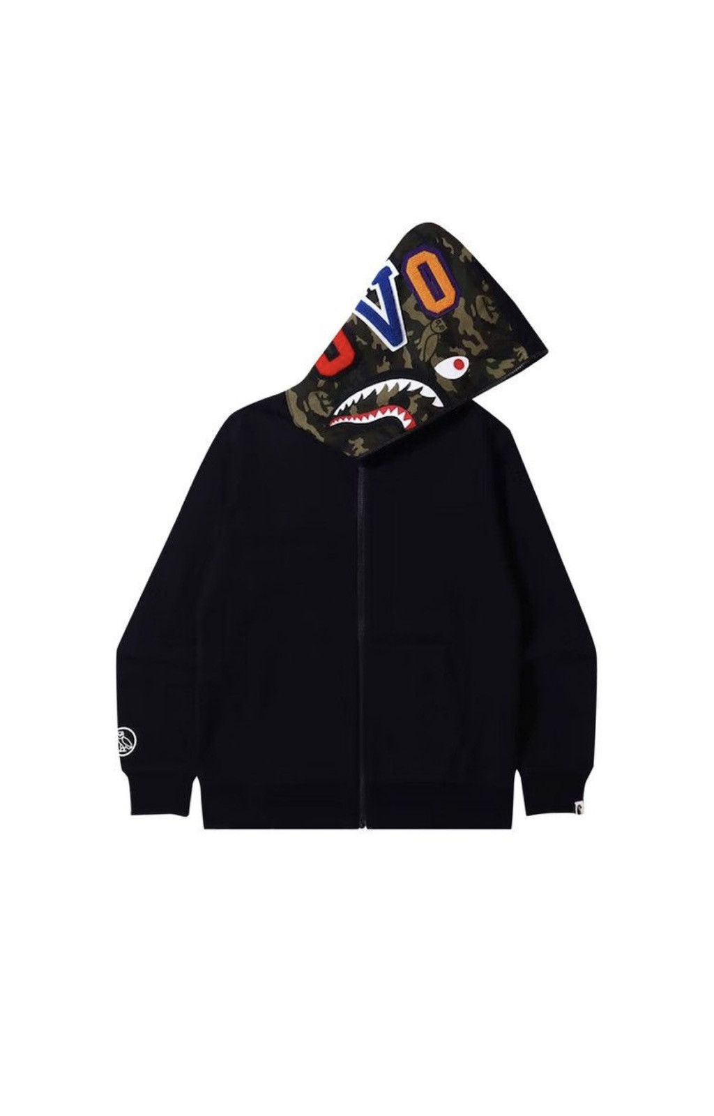 Bape × October's Very Own Bape x OVO Woodland Camo Shark Reversible Full Zip Hoodie Size US M / EU 48-50 / 2 - 1 Thumbnail
