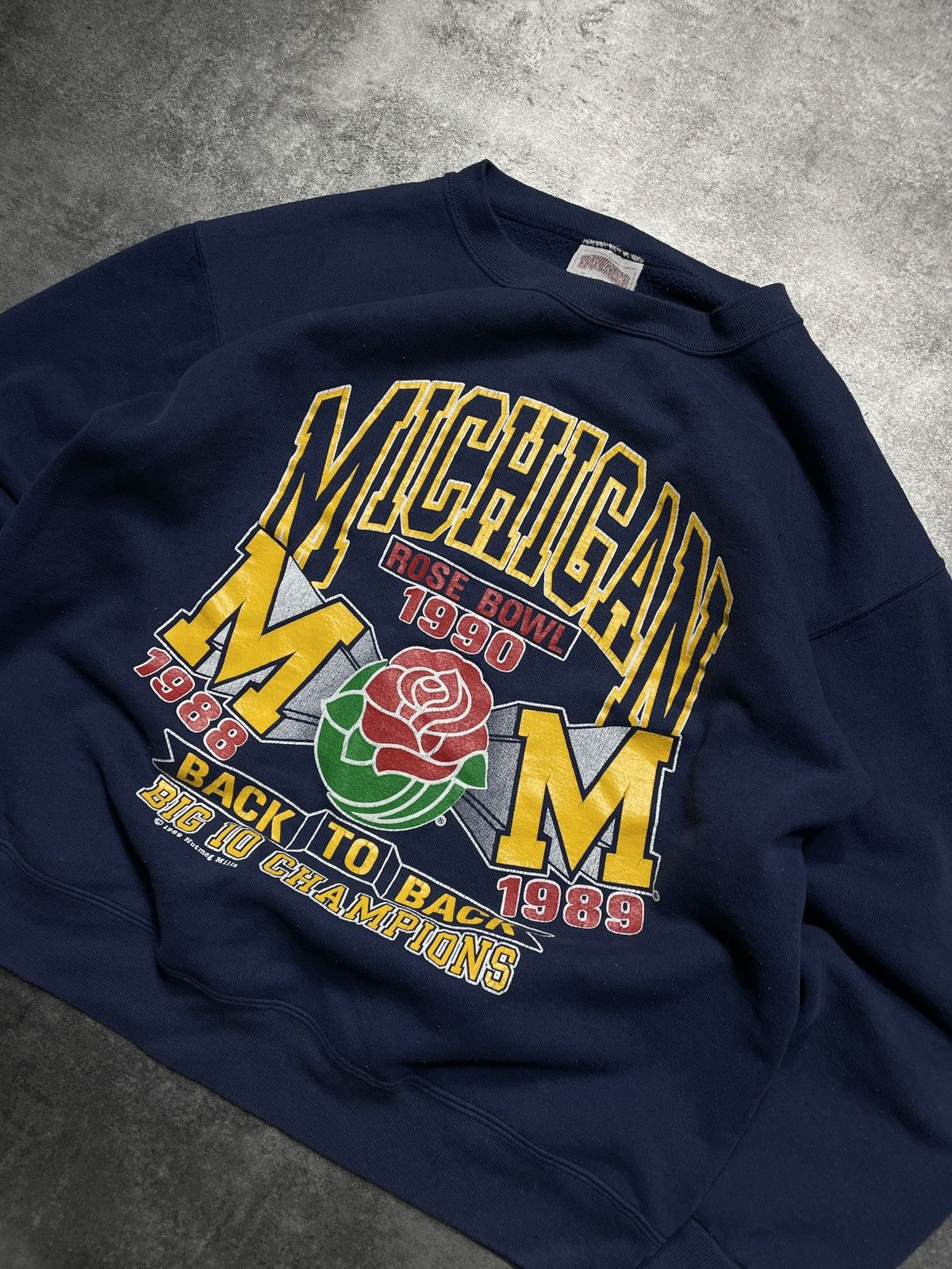 Vintage ❗️RARE❗️Vintage 1989 Football USA Sweatshirt 1990 Rose Bowl Size US M / EU 48-50 / 2 - 3 Thumbnail
