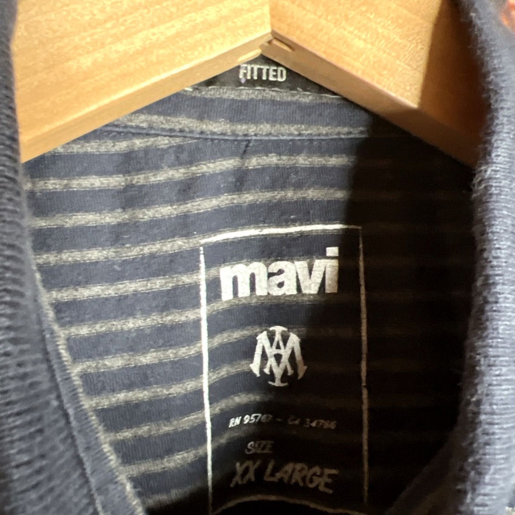 Mavi Mavi Polo Shirt Mens 2XL Blue Short Sleeve Slim Knit Polo Shirt 2XL Mens Slim Blue Knit Shirt Size US XXL / EU 58 / 5 - 2 Thumbnail