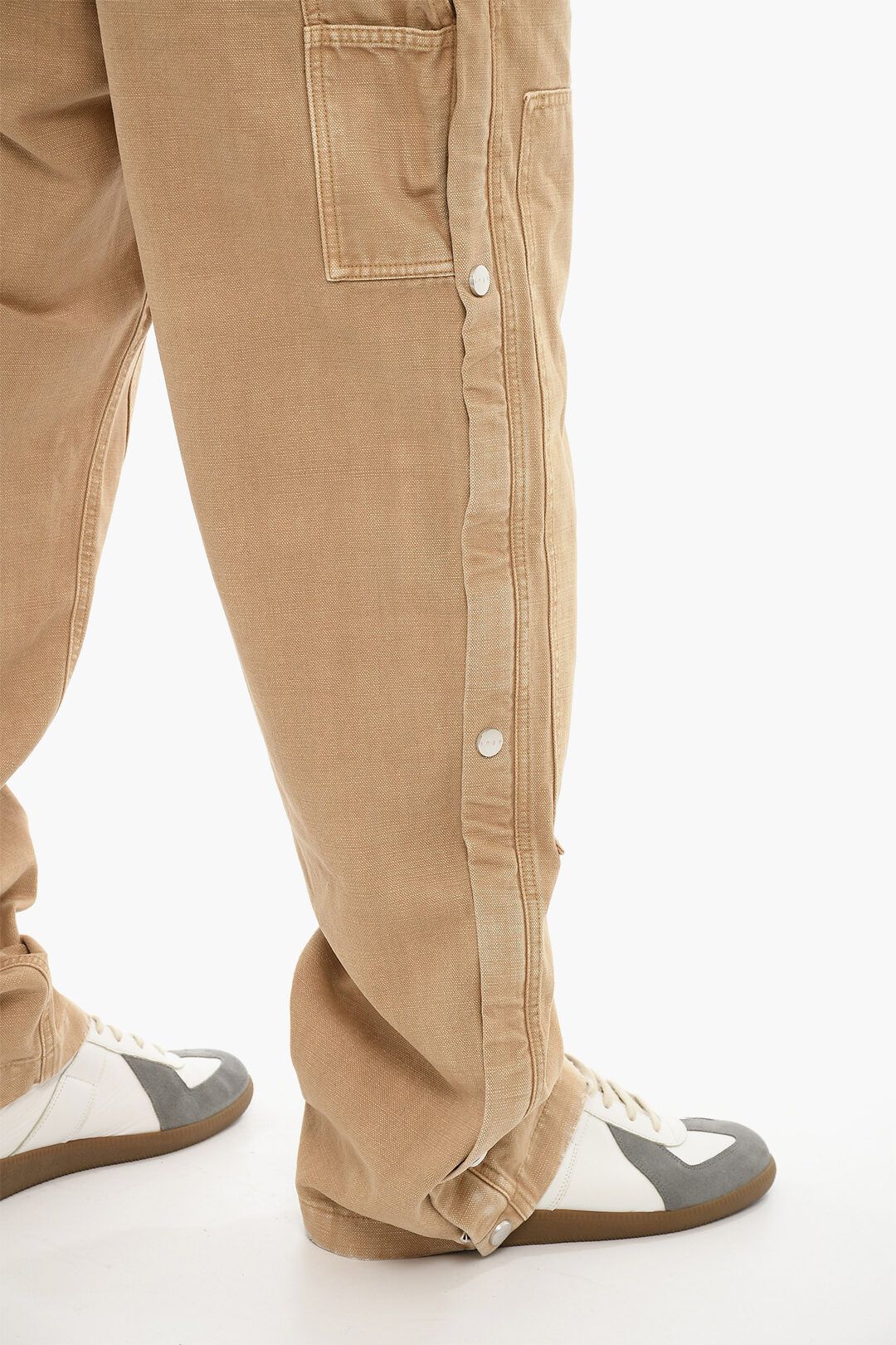 1989 STUDIO og1mm0325 Side Zip Straight Leg Pant in Brown Size US 31 - 3 Thumbnail