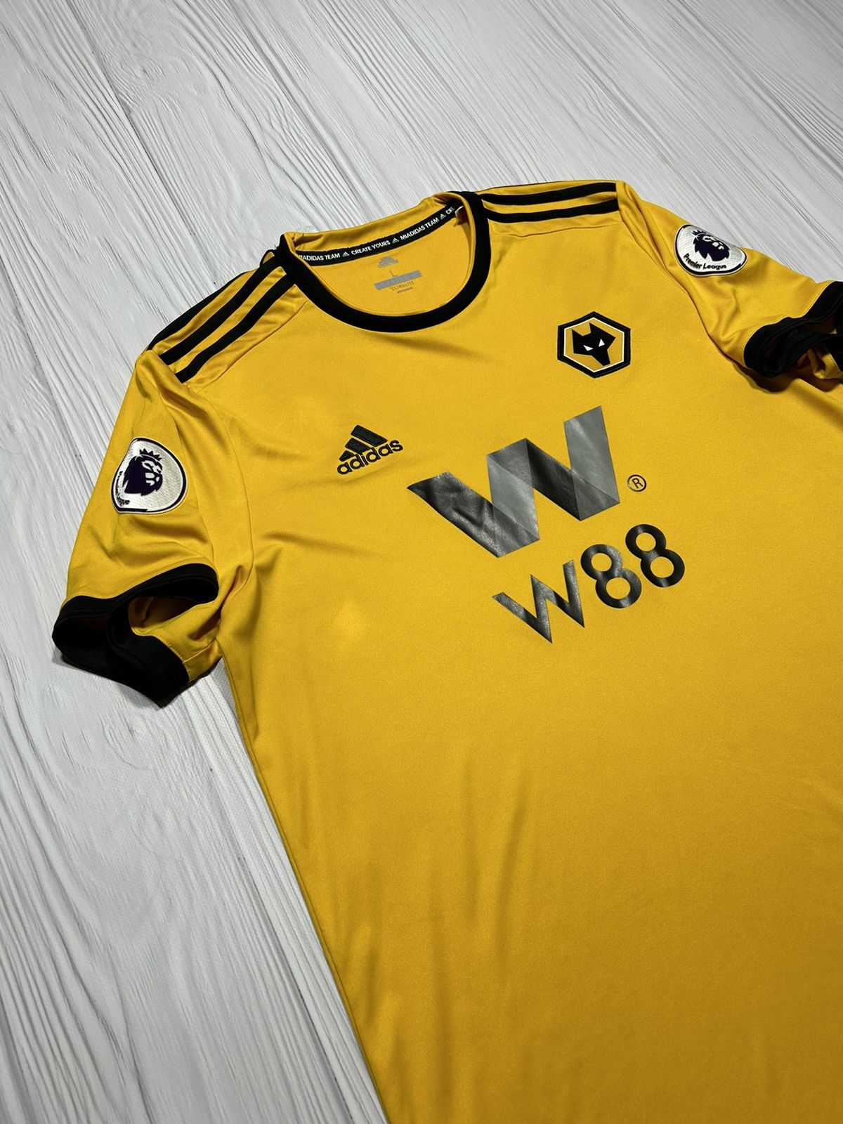 Adidas Wolverhampton 2018/19 Adidas Soccer Jersey Size L Size US L / EU 52-54 / 3 - 3 Thumbnail