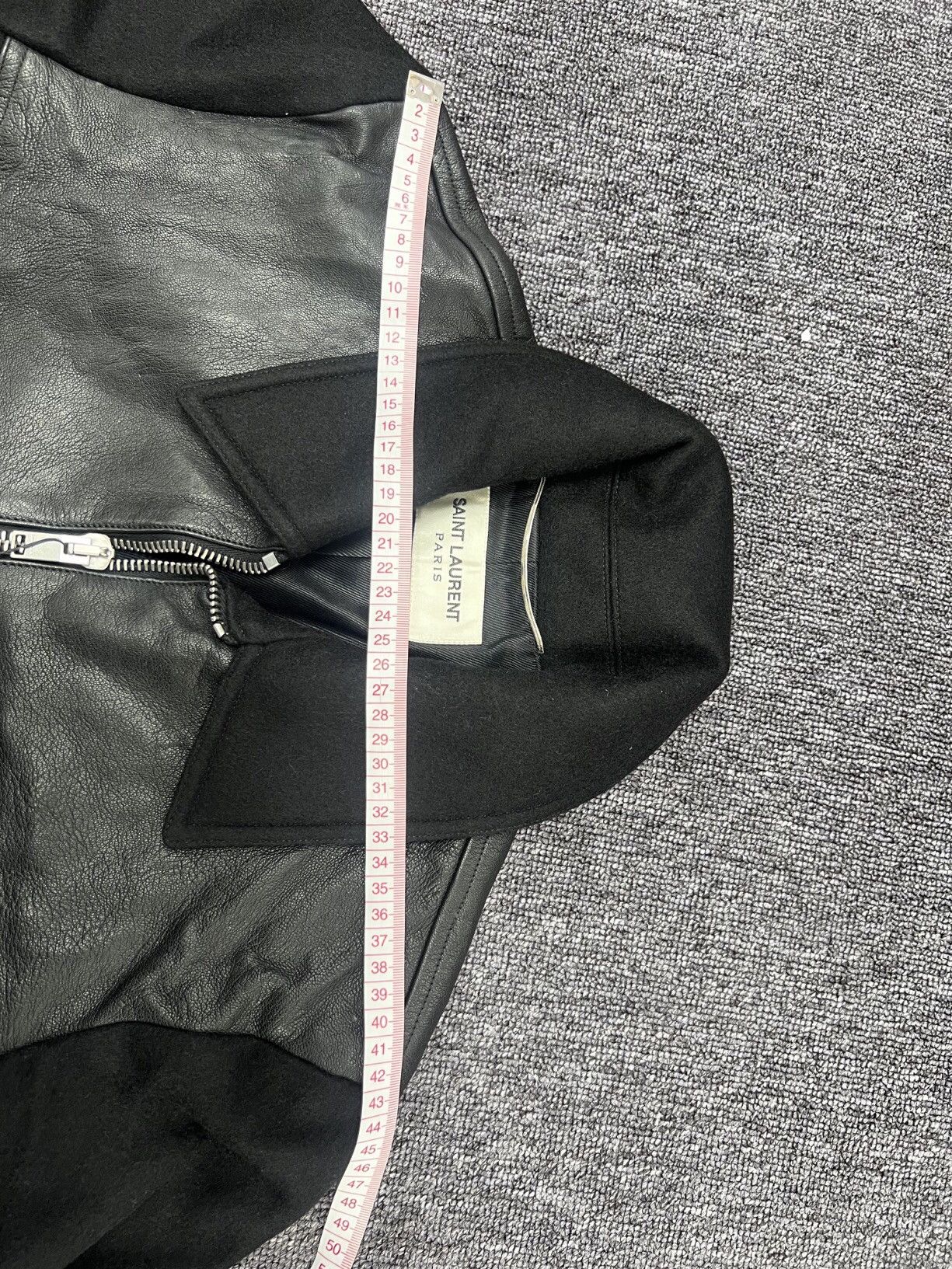 Saint Laurent Paris × Yves Saint Laurent Saint Laurent Paris 2013 leather patchwork jacket Size US M / EU 48-50 / 2 - 9 Thumbnail