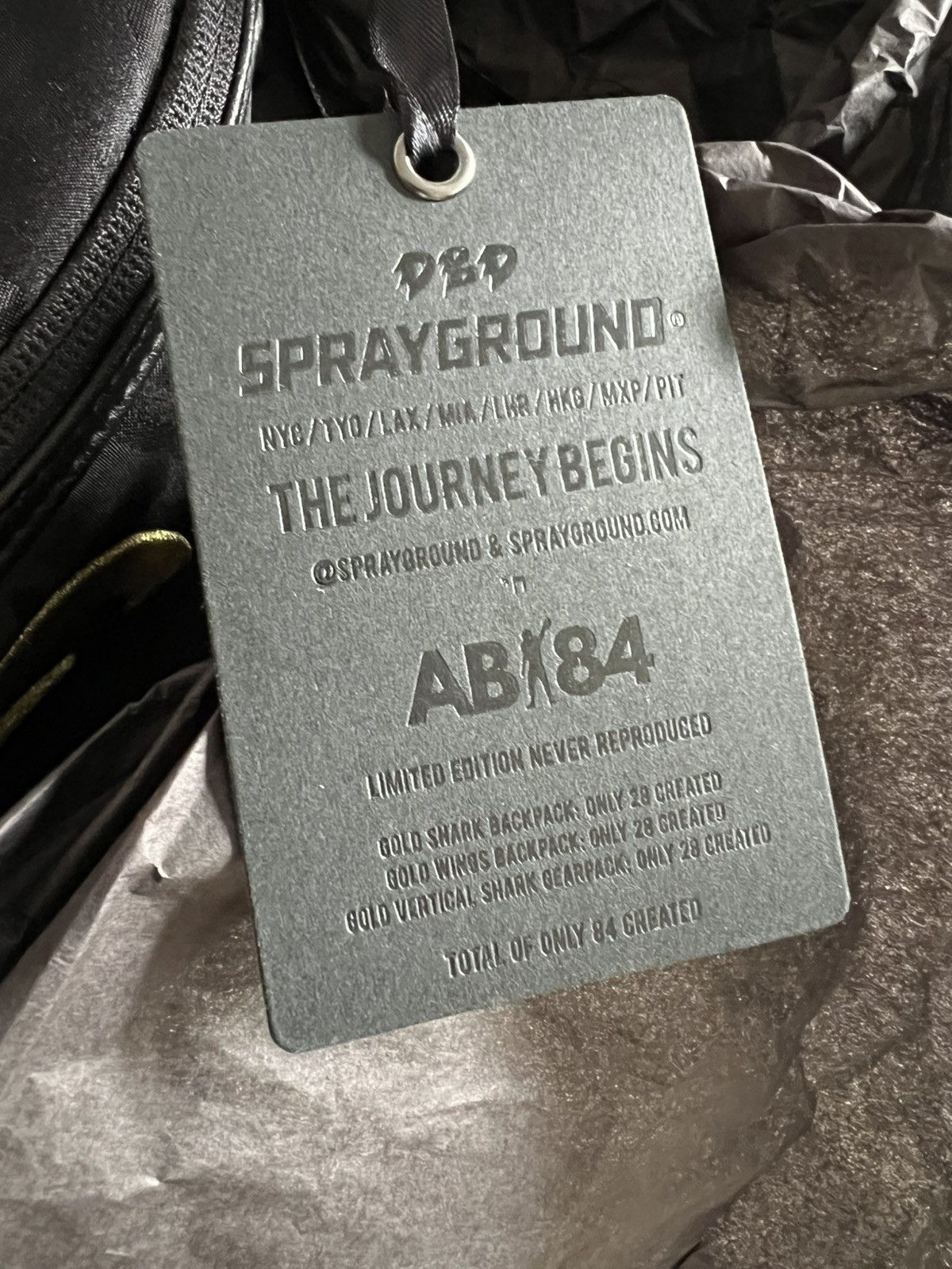 Sprayground Sprayground AB84 “Gold Shark” Backpack — 1 of 28 — Deadstock Size ONE SIZE - 2 Thumbnail