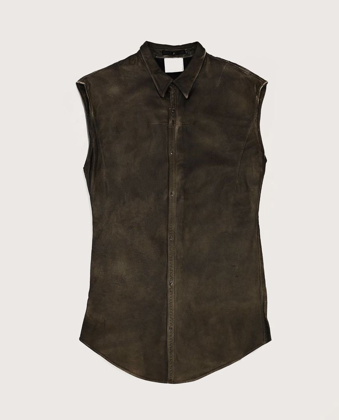 Japanese Brand × Julius SS05 Riddled Pig Leather Sleeveless Shirt Size US M / EU 48-50 / 2 - 1 Thumbnail