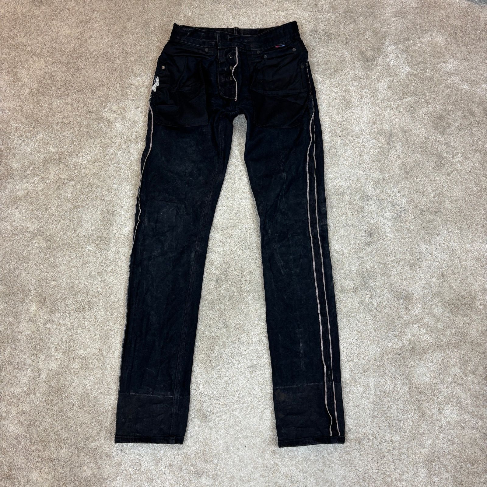 Brave Star Selvage Brave Star Selvedge The Slim Straight Black Jeans Mens 29x34 Size US 29 - 3 Thumbnail