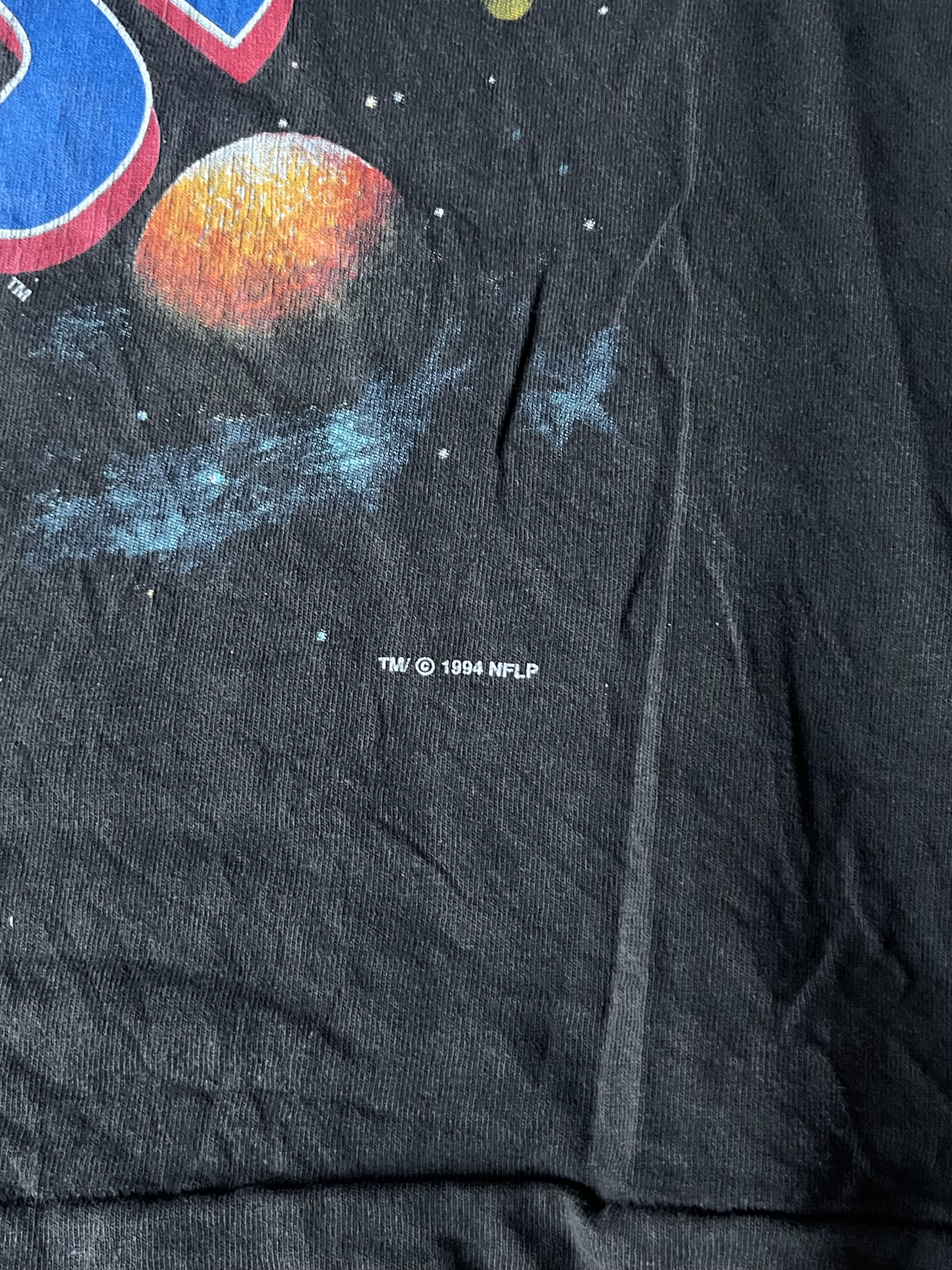 NFL Vintage 90s York Giants Space Graphic Football Shirt XL. Size US XL / EU 56 / 4 - 4 Thumbnail