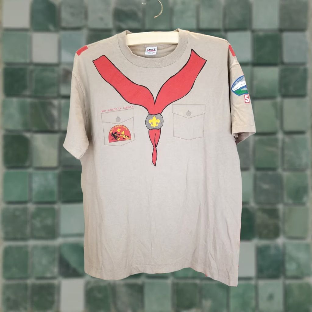 Anvil VINTAGE Boy Scouts of America SINGLE STITCH ANVIL COTTON T-SHIRT SZ XLARGE Size US XL / EU 56 / 4 - 1 Thumbnail