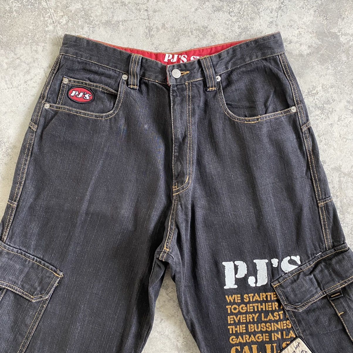 Japanese Brand 2000’s Y2K PJ’S Surf Japan Cargo Baggy Vintage Denim Jeans Size US 32 / EU 48 - 10 Thumbnail