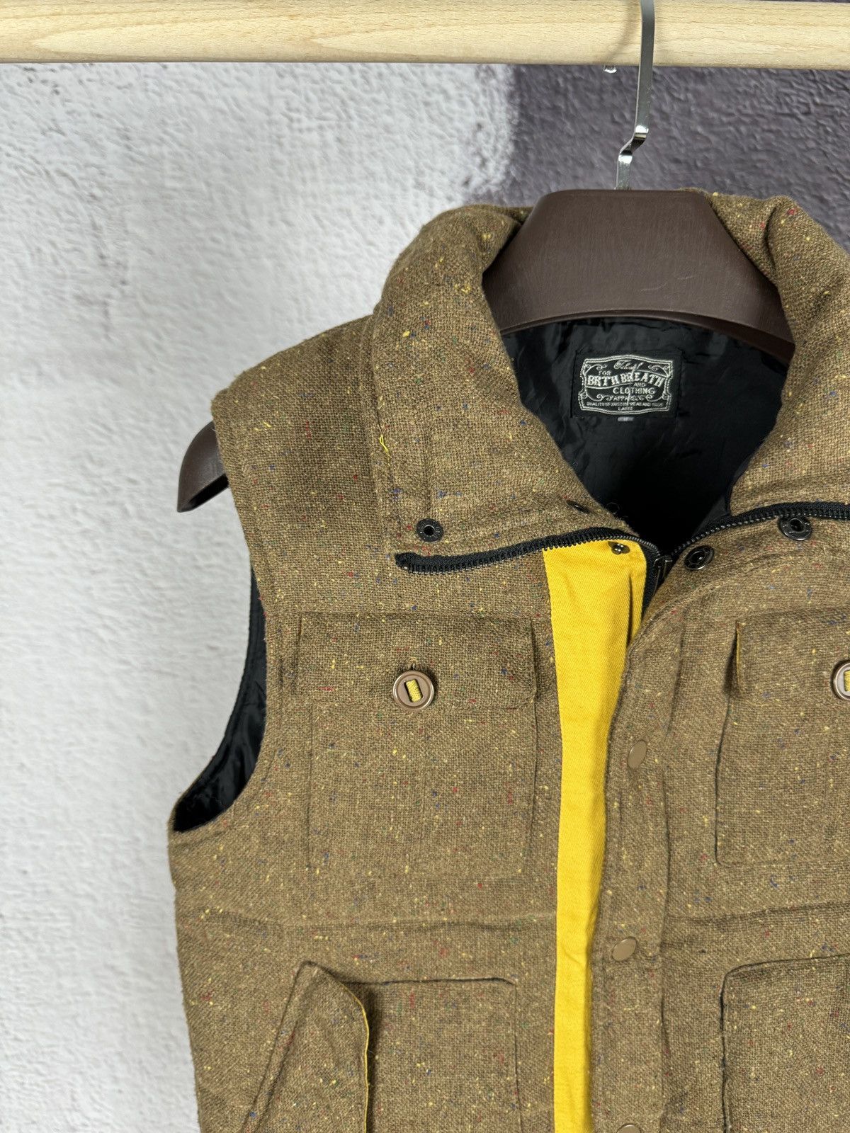 Other Brth Breathe grey brown tweed puffer vest gilet Size US L / EU 52-54 / 3 - 3 Thumbnail