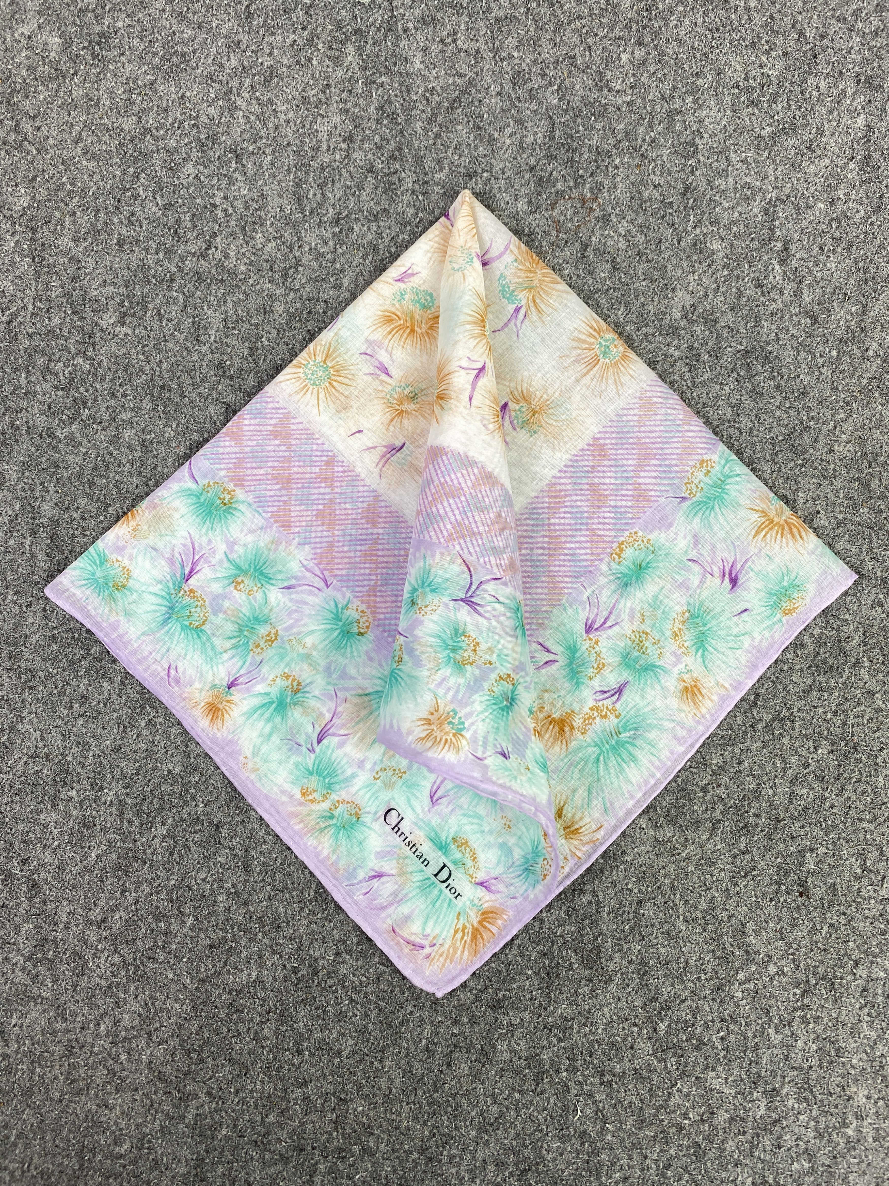 Christian Dior Monsieur Vintage Christian Dior Handkerchief / Neckerchief KT0235 Size ONE SIZE - 3 Thumbnail