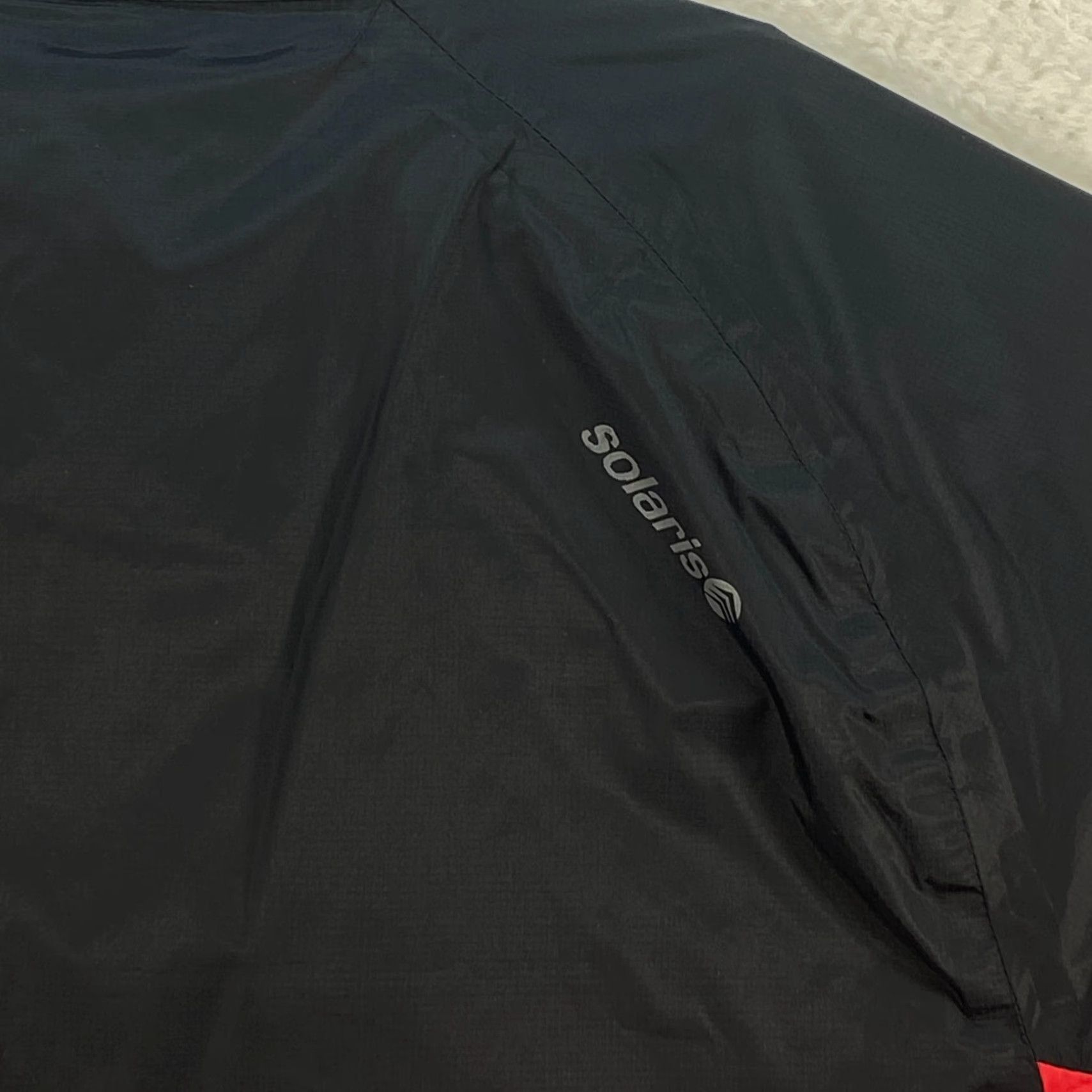 Vintage New Solaris Waterproof Breathable Rain Jacket Windbreaker Red Black Mens Large Size US L / EU 52-54 / 3 - 4 Thumbnail
