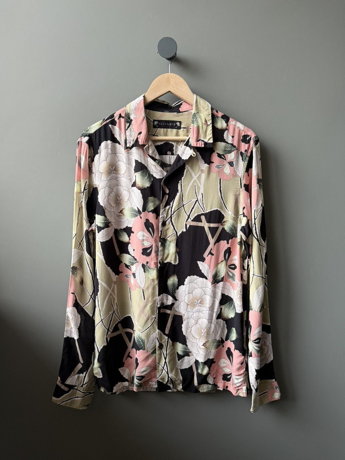 Allsaints Allsaints FUYUGI LS Viscose Shirt Size S Size US S / EU 44-46 / 1 - 1 Thumbnail