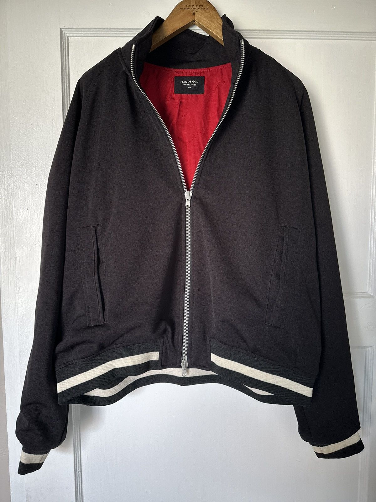 image of Fear Of God Fifth Collection Track Jacket in Black, Men's (Size Medium)
