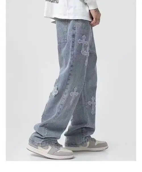 Japanese Brand × Vintage punk pants with crosses Size US 32 / EU 48 - 1 Thumbnail
