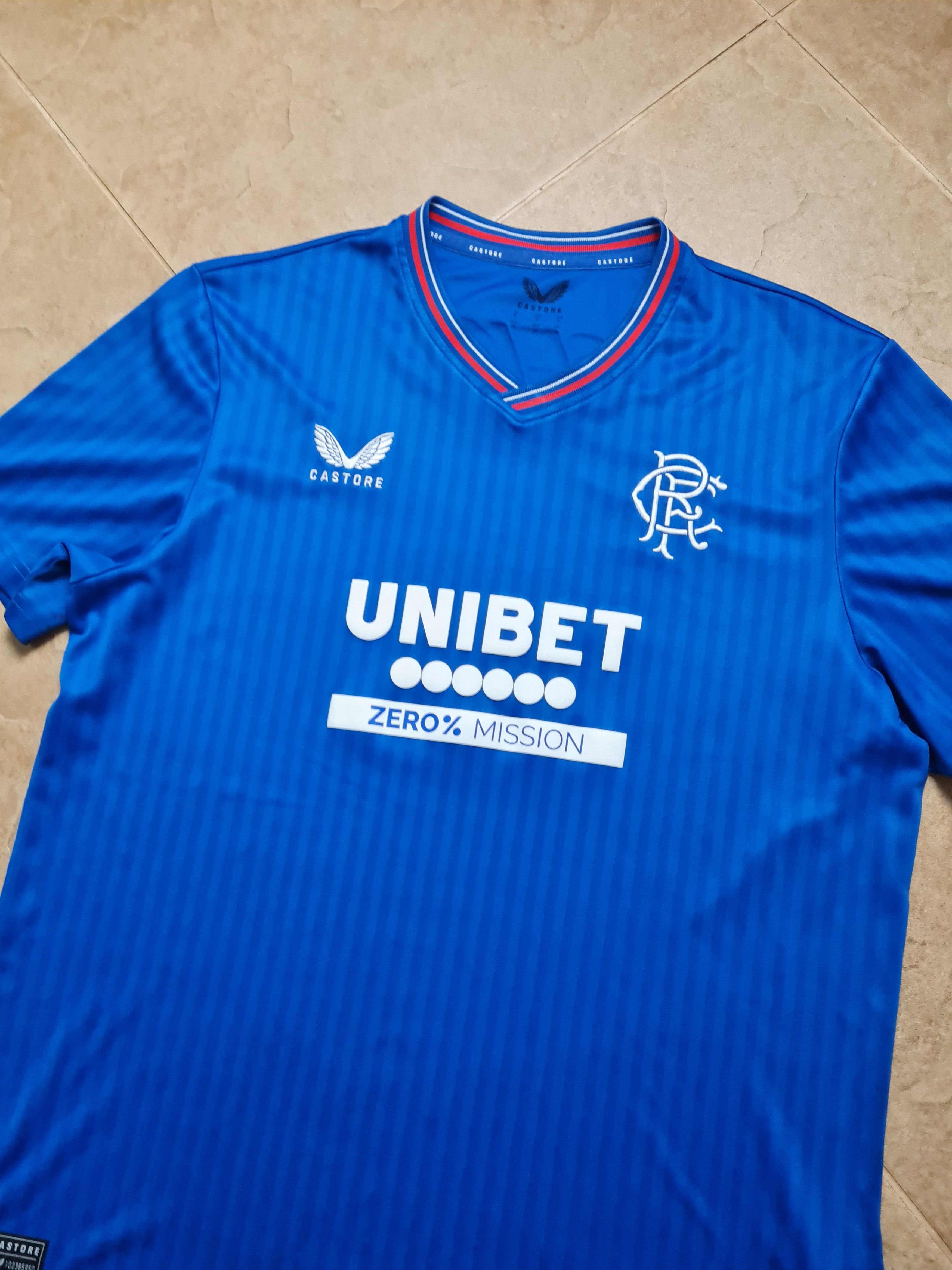 Castore JERSEY RANGERS 2023 2024 HOME SHIRT SOCCER GLASGOW SCOTLAND Size US XL / EU 56 / 4 - 1 Thumbnail