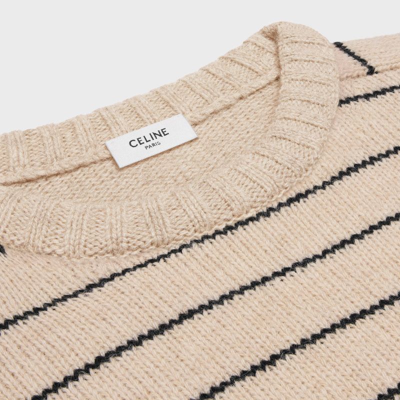 Celine o1bcso1str0126 2AE4F896T Triomphe Crewneck Sweater Size US S / EU 44-46 / 1 - 3 Thumbnail
