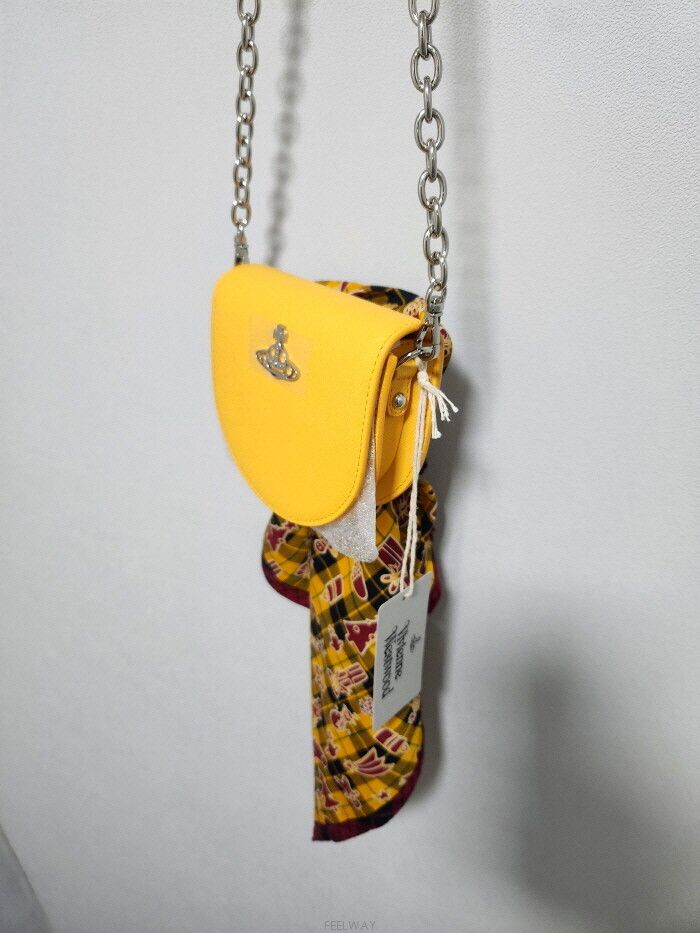 Vivienne Westwood Vivienne Westwood ORB 레더 하프문 체인백 Size ONE SIZE - 6 Thumbnail