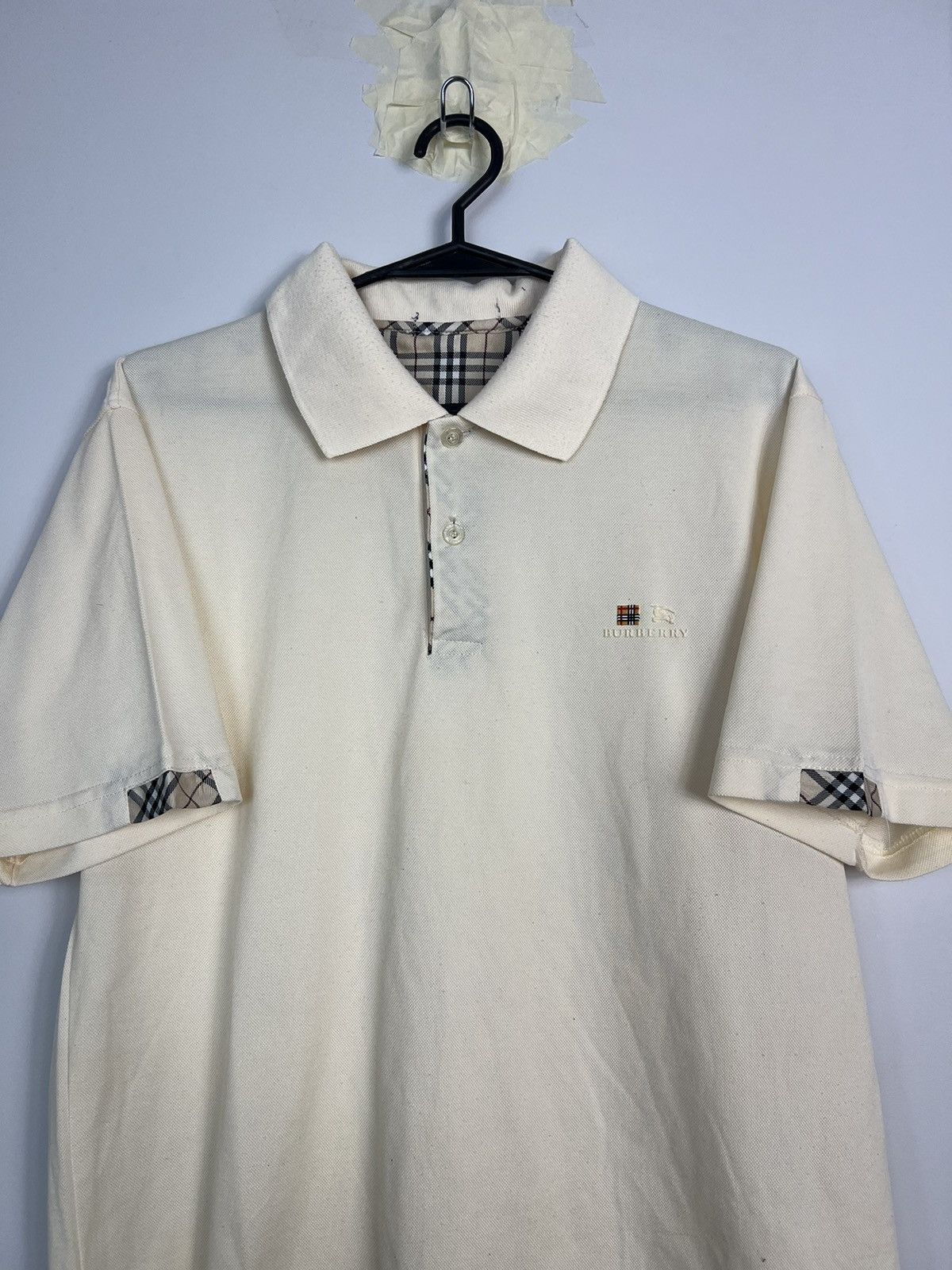 Nike × Vintage Polo Shirt Burberry Vintage 90’s Logo Size US L / EU 52-54 / 3 - 2 Thumbnail