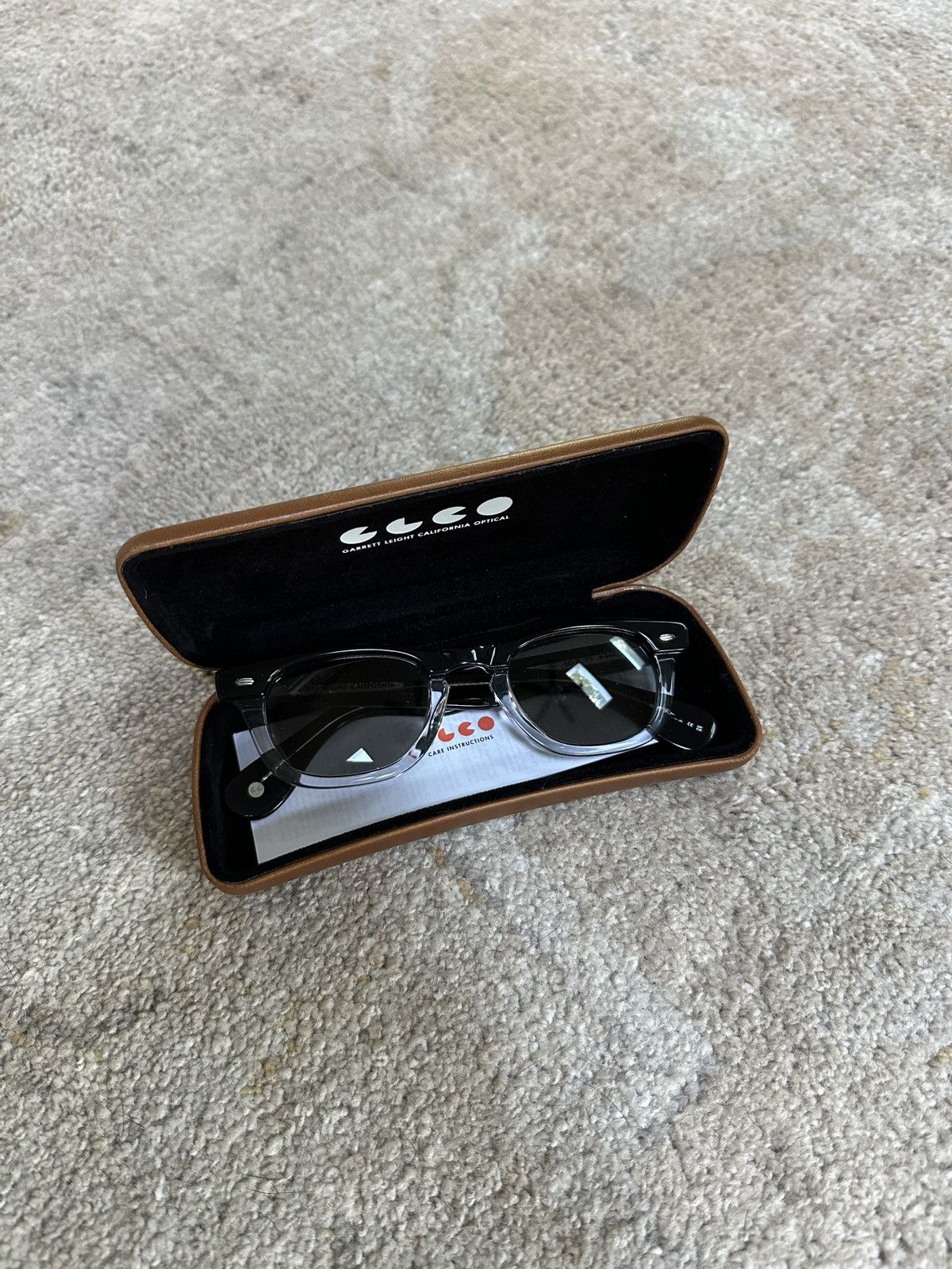 Garrett Leight Lo-B Sun Yin and Yang Sunglasses Size ONE SIZE - 12 Thumbnail