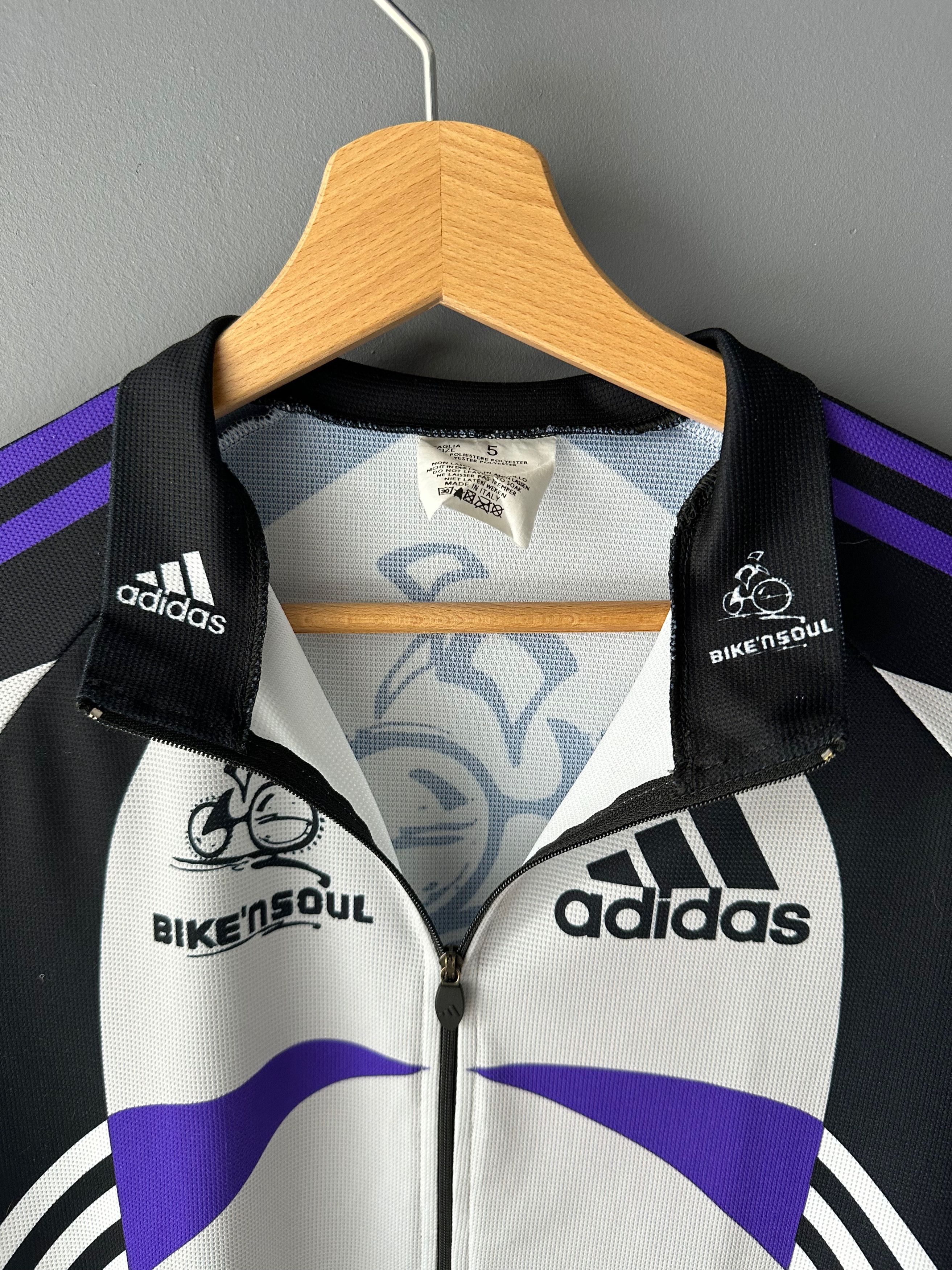 Adidas Adidas Vintage Cycling Jersey Shirt made in Italy Size US L / EU 52-54 / 3 - 6 Thumbnail