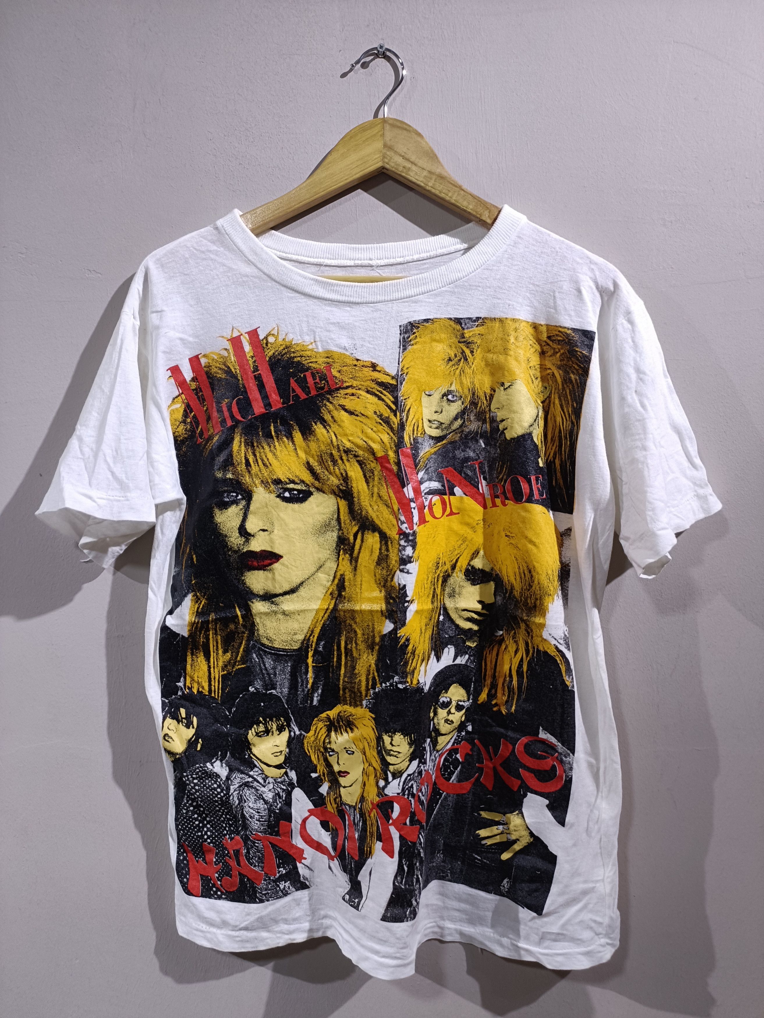 Hanoi Rocks Vintage T Shirt Vintage 80s Michael Monroe Hanoi Rock