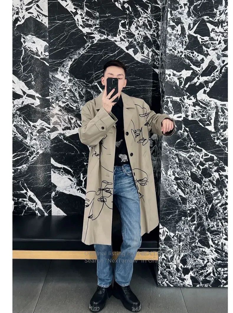 Celine CELINE Graffiti Duster Coat Size US M / EU 48-50 / 2 - 6 Thumbnail