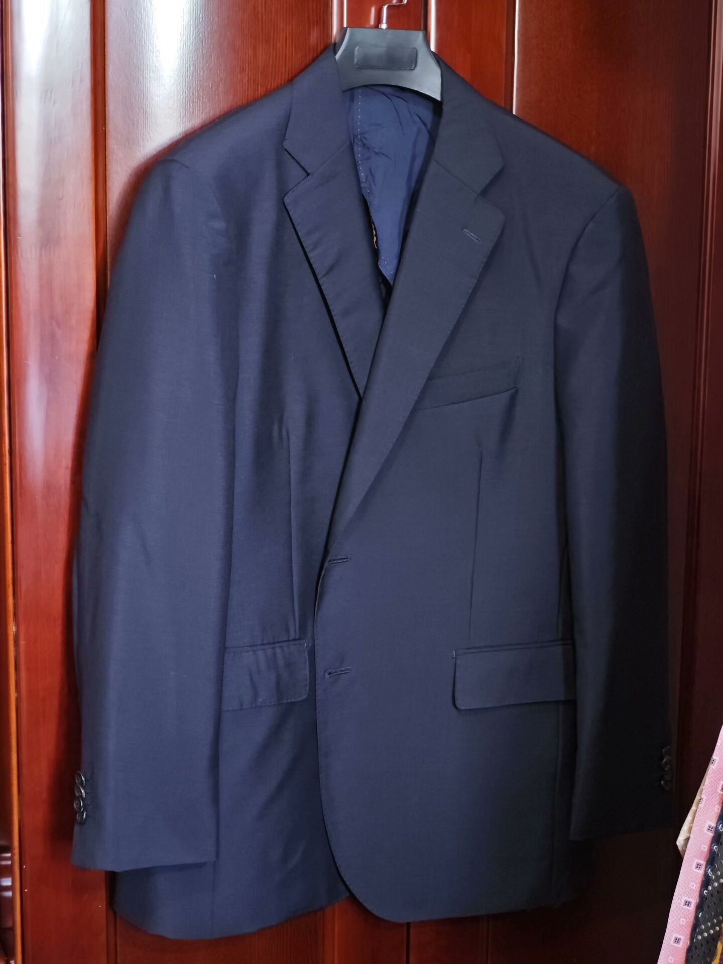 Japanese Brand Navy Wool Blend Blazer Size US L / EU 52-54 / 3 - 1 Thumbnail