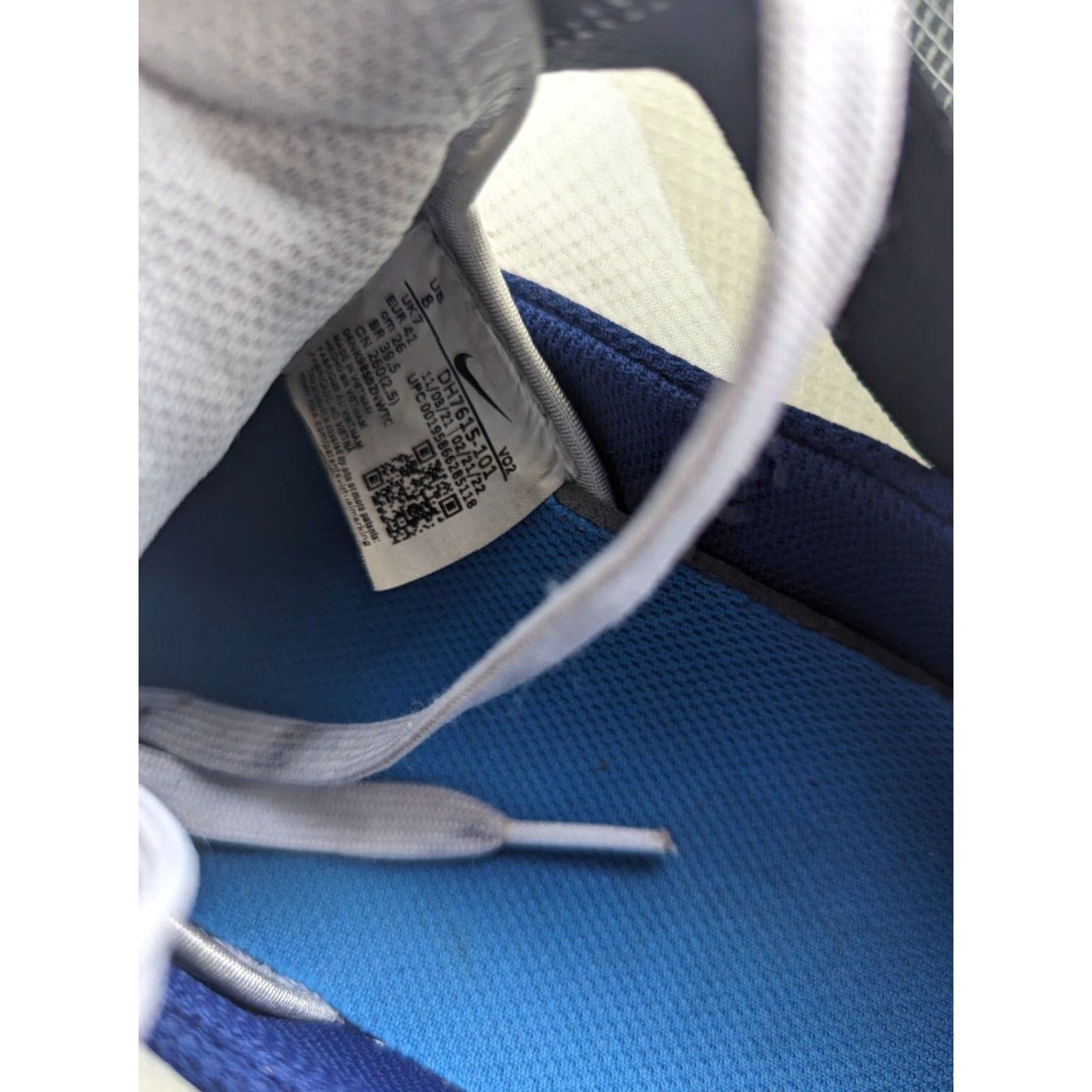 Nike NIKE AIR FORCE 1 REACT SNEAKER White Light Photo Blue 8 Men DH7615-101 Size US 8 / EU 41 - 7 Thumbnail