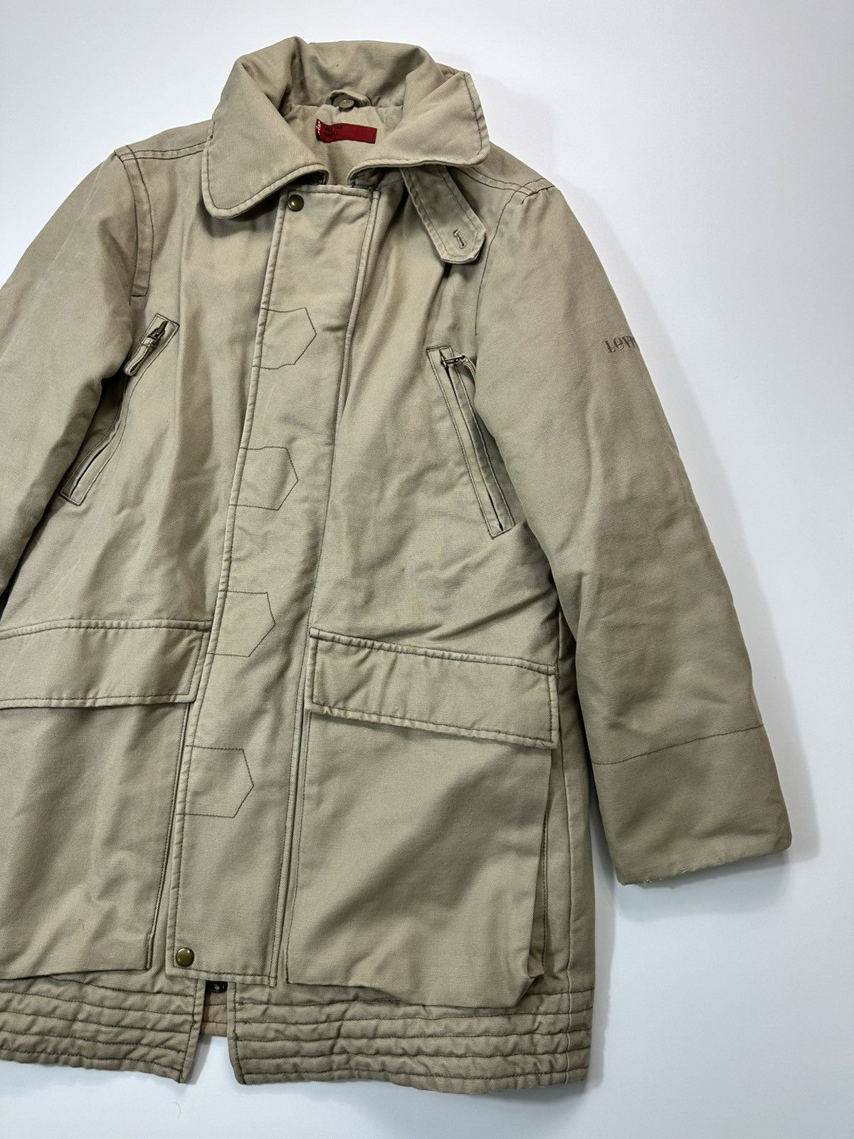 Levi's LEVIS Red Tab Long Jacket Beige Men's Size US M / EU 48-50 / 2 - 4 Thumbnail