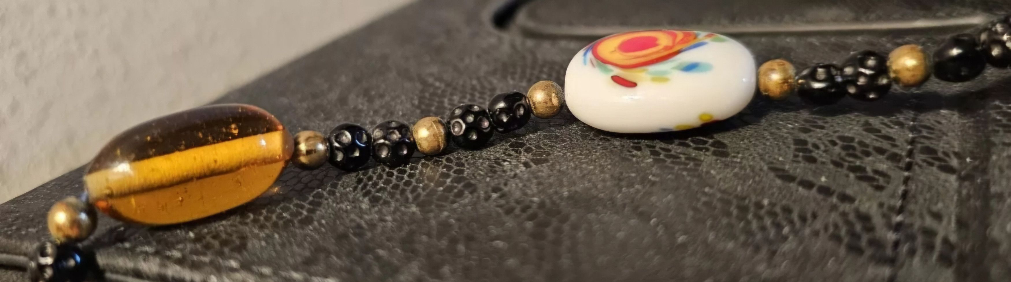 Handmade Antique Vintage 53" Lampwork Glass Beads Flapper Necklace Size ONE SIZE - 14 Thumbnail